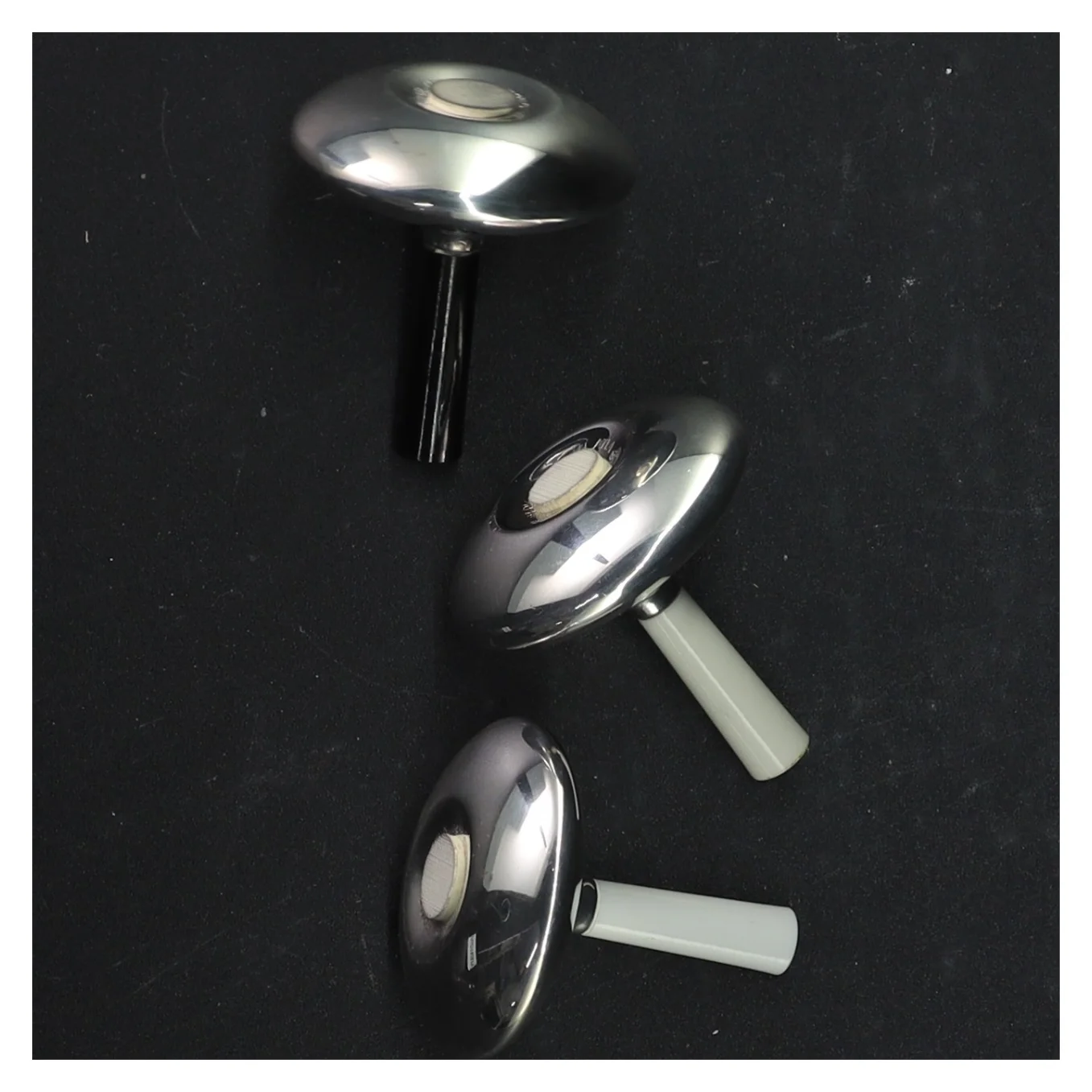 Cohr Salt and Pepper set, Silver Coated Atla, Danish design, 1950’s (str. 5 x 5 cm)