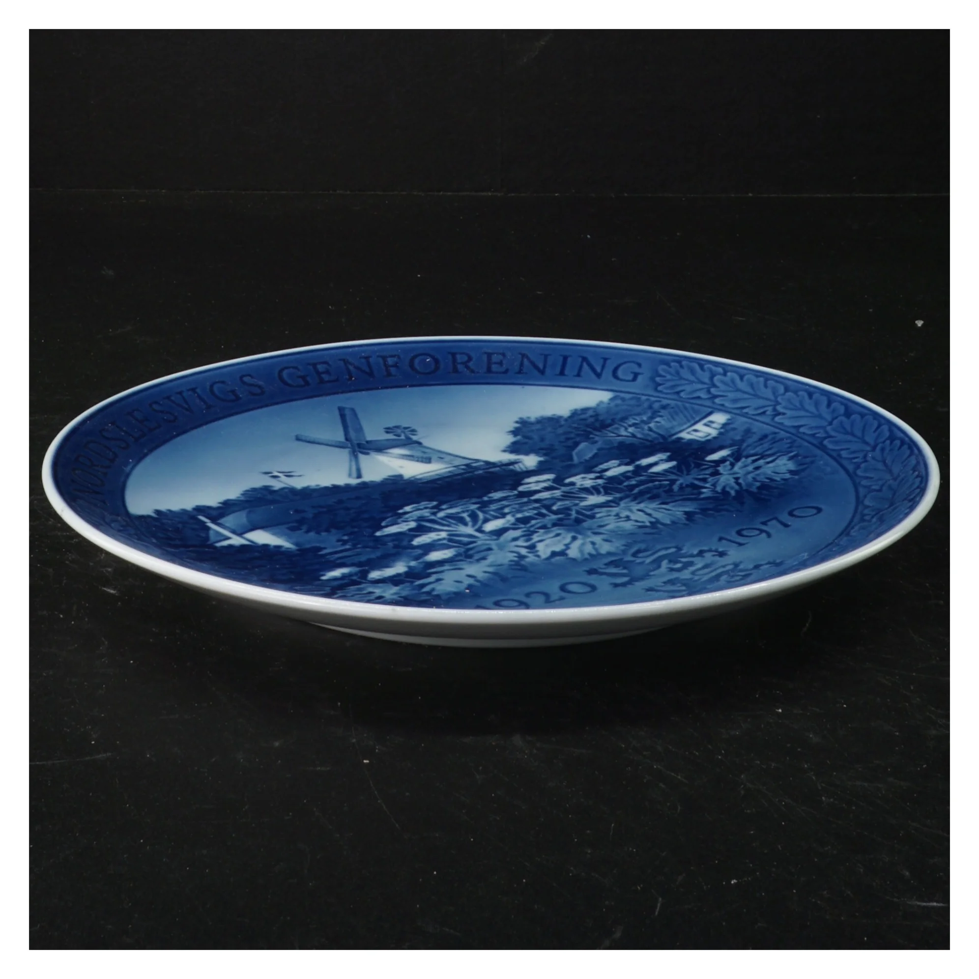 Genforeningsplatte fra Royal Copenhagen (str. 20 cm)