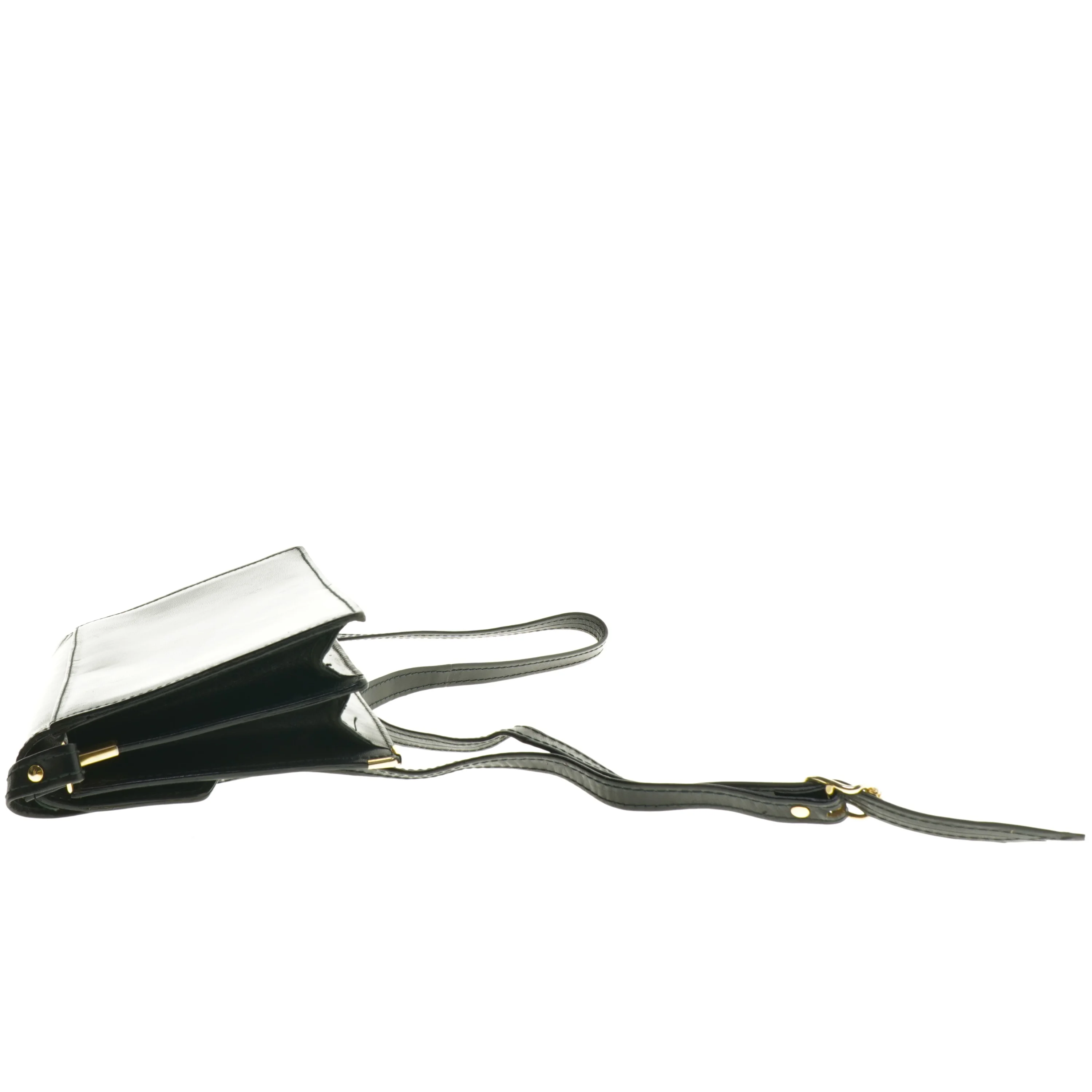 Sort skuldertaske (str. 25 x 16 cm)