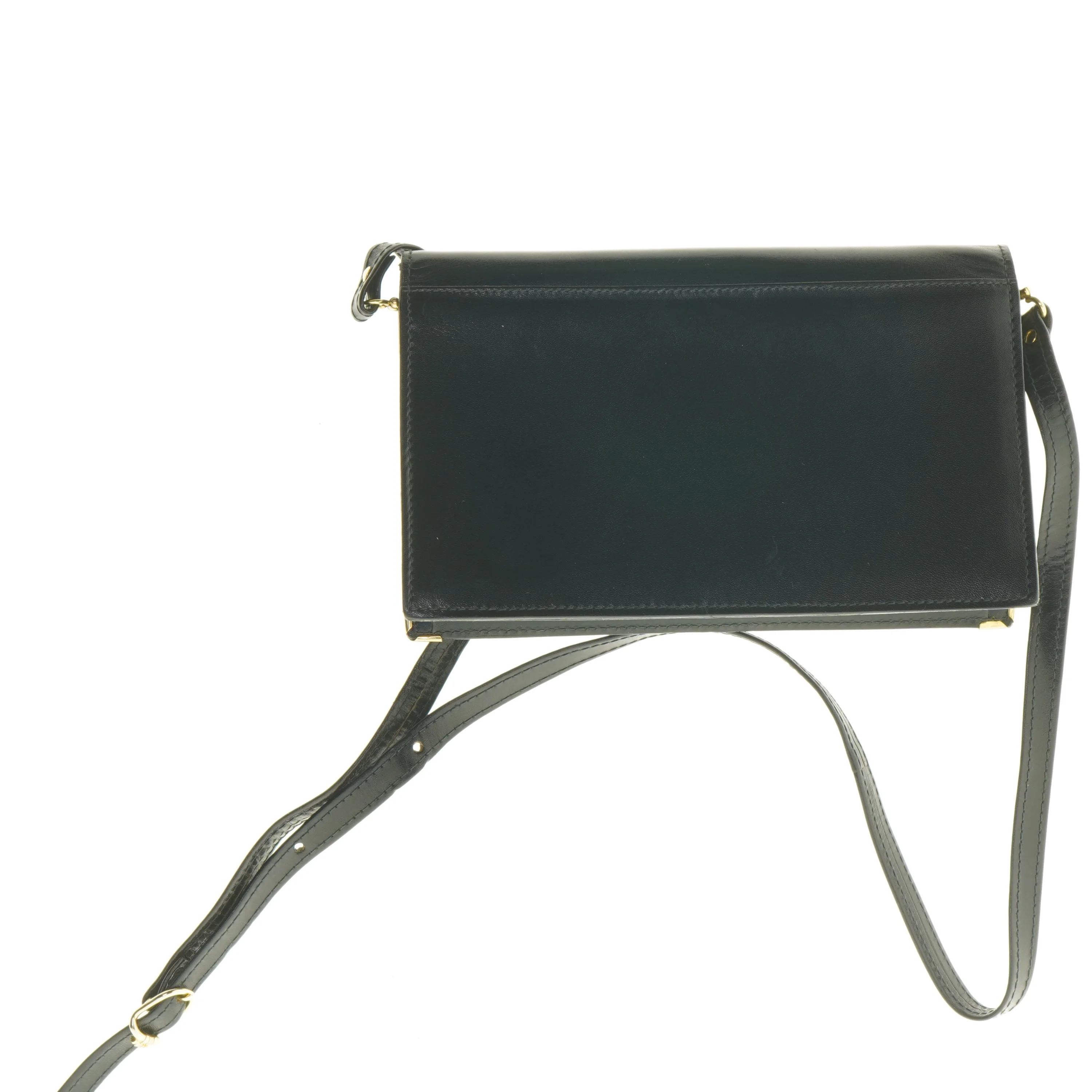 Sort skuldertaske (str. 25 x 16 cm)