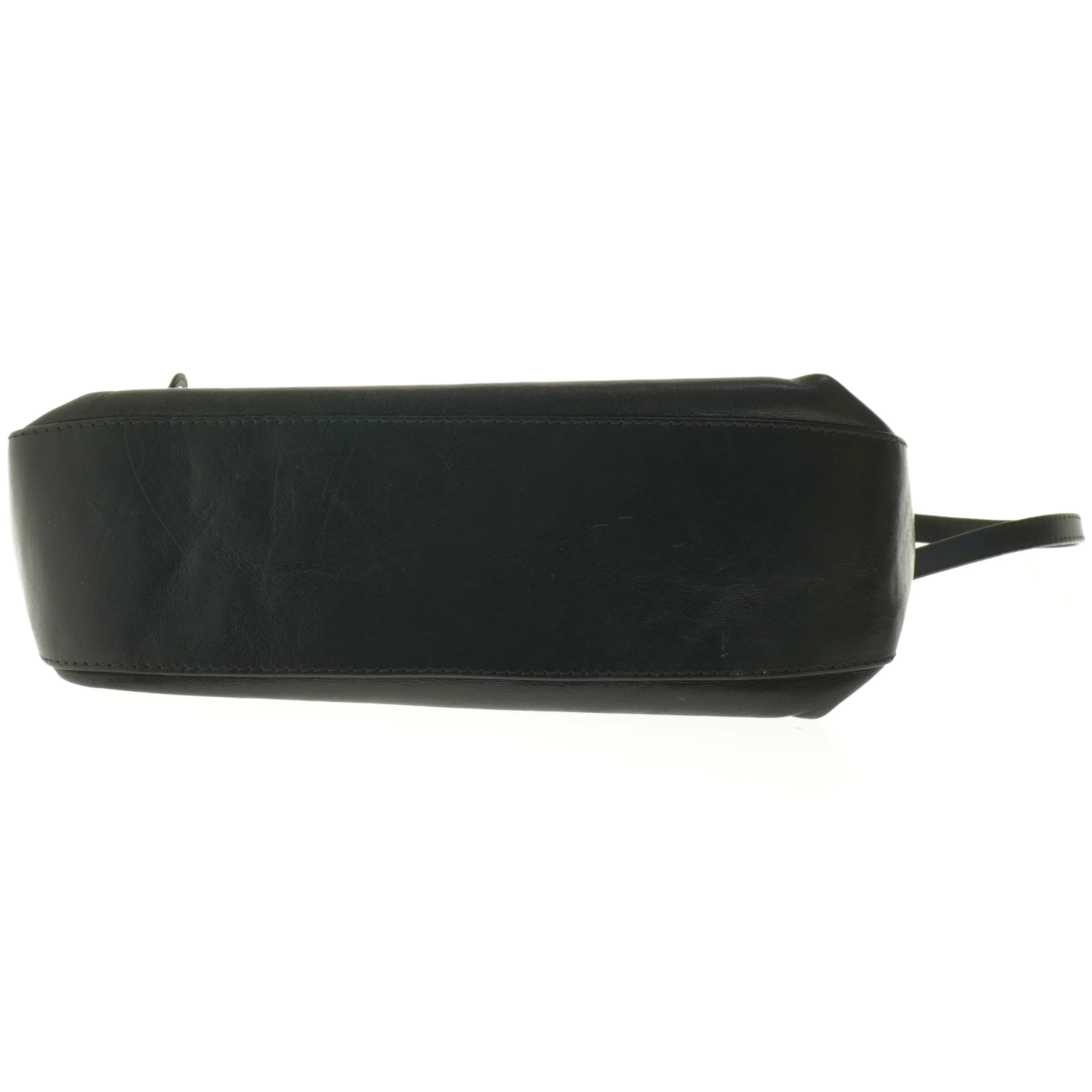 Sort skuldertaske i læder fra Adax (str. 31 x 26 cm)