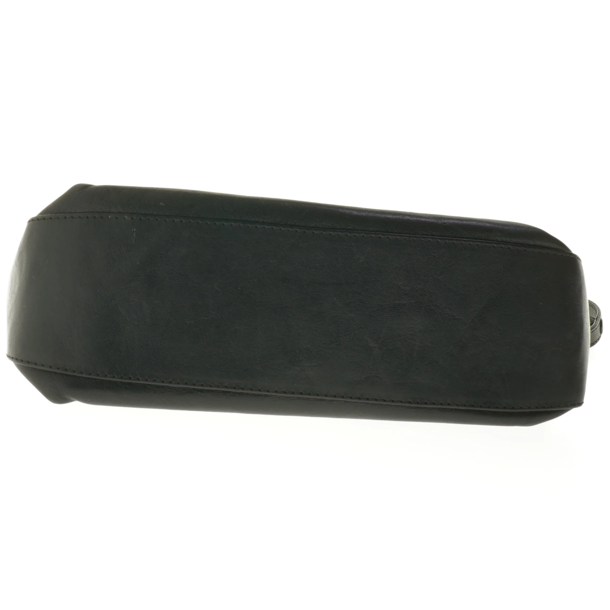 Sort skuldertaske i læder fra Adax (str. 31 x 26 cm)