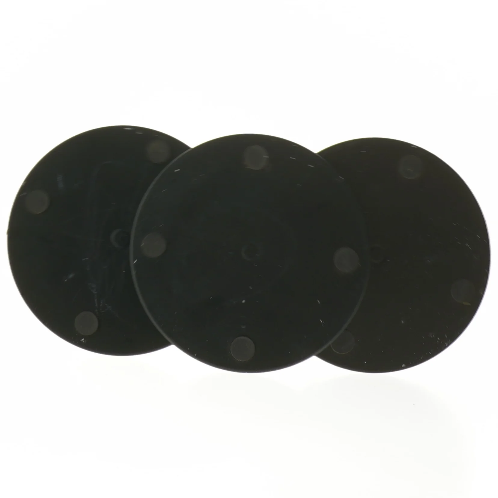 Tre sorte lysestager (str. 14 og 19 og 23 cm)