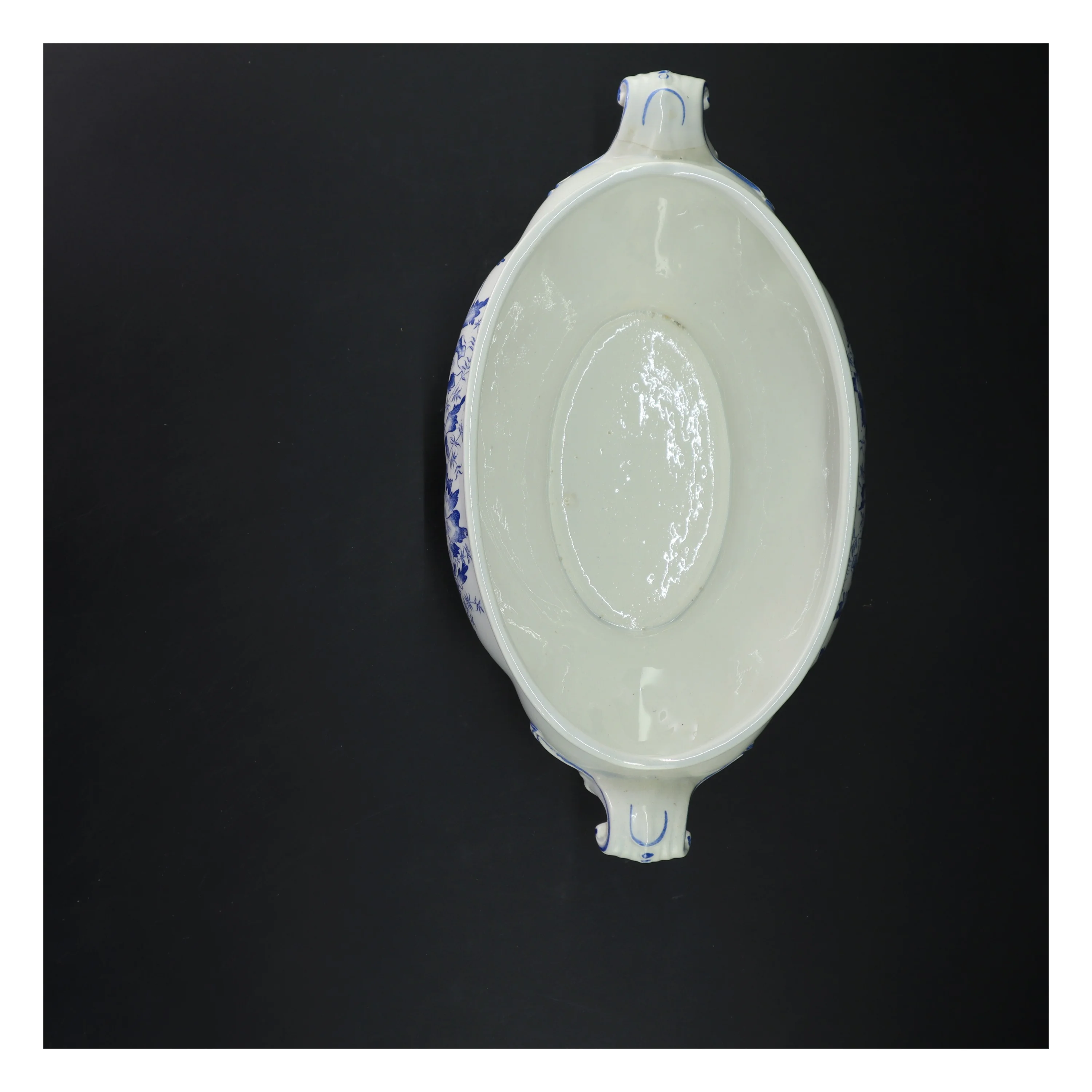 Porcelæns suppeterrin med låg (str. 35 cm)