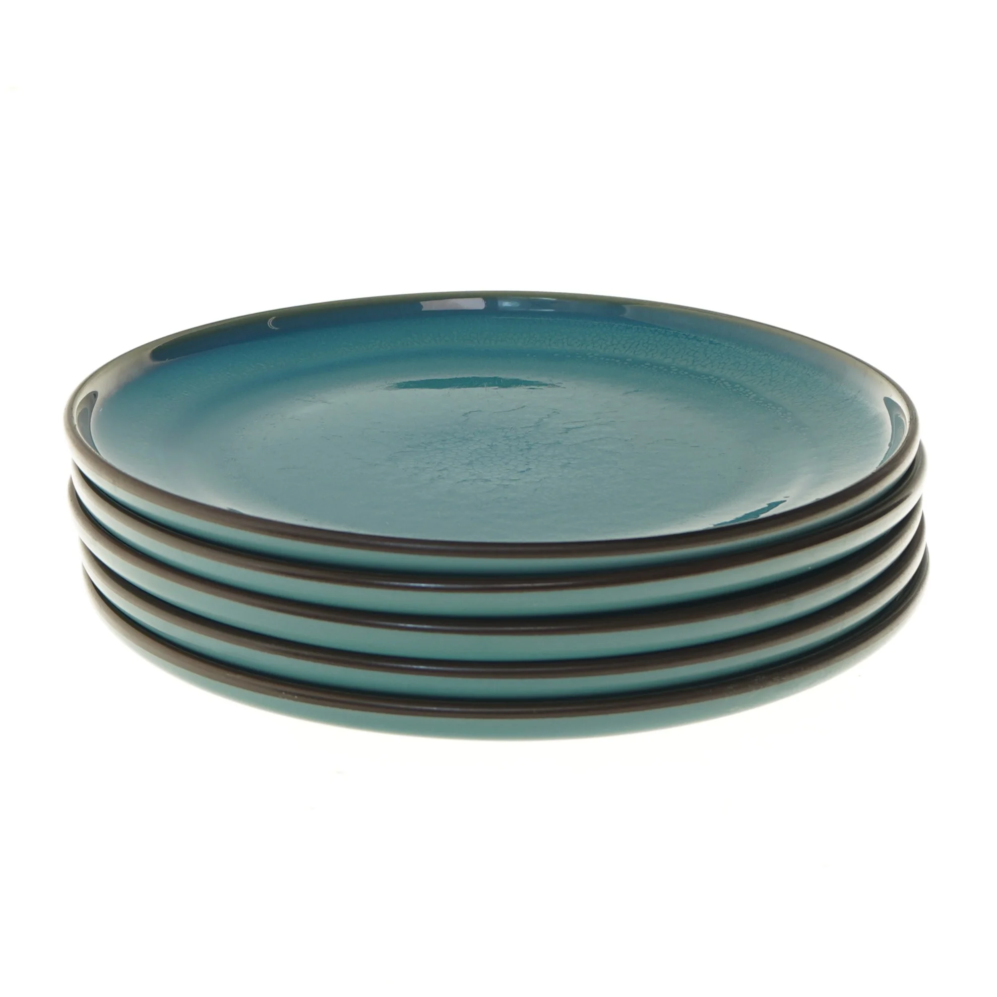 Blå tallerkener, sæt af 5 (str. Ø 27,5 cm)