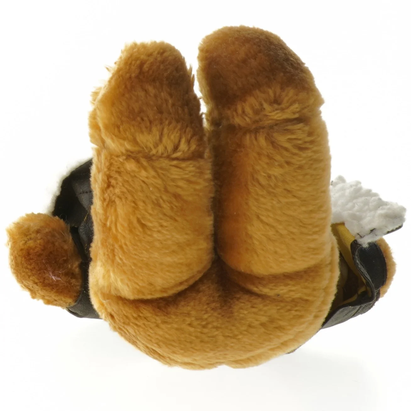 Bjørn plyslegetøj med pilotjakke (str. 28 cm)