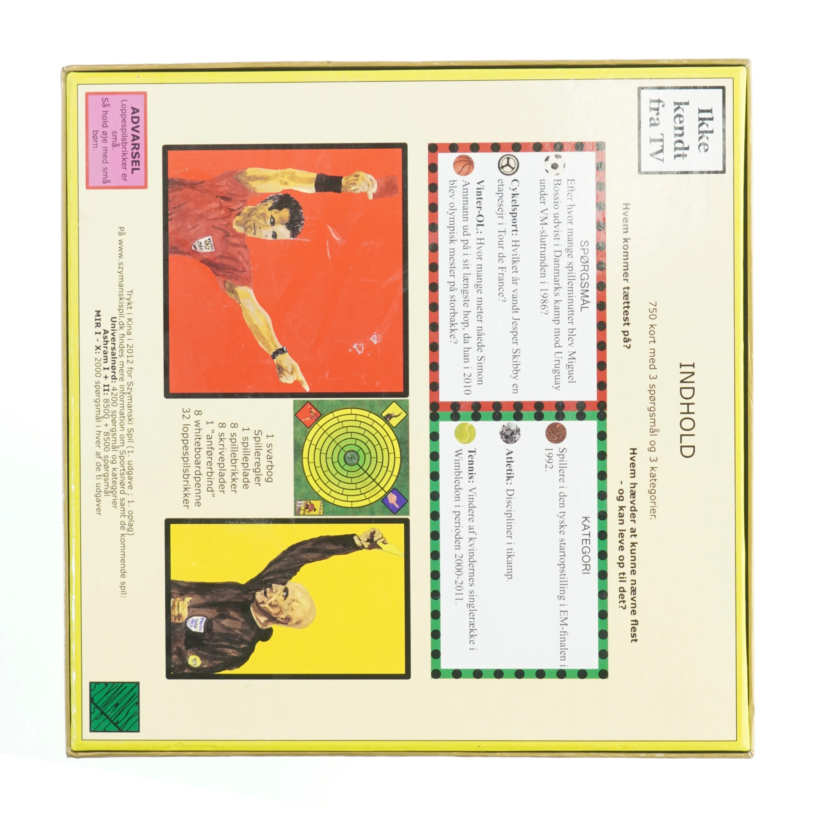 Sportsnørd brætspil (str. 29 x. 29 cm)