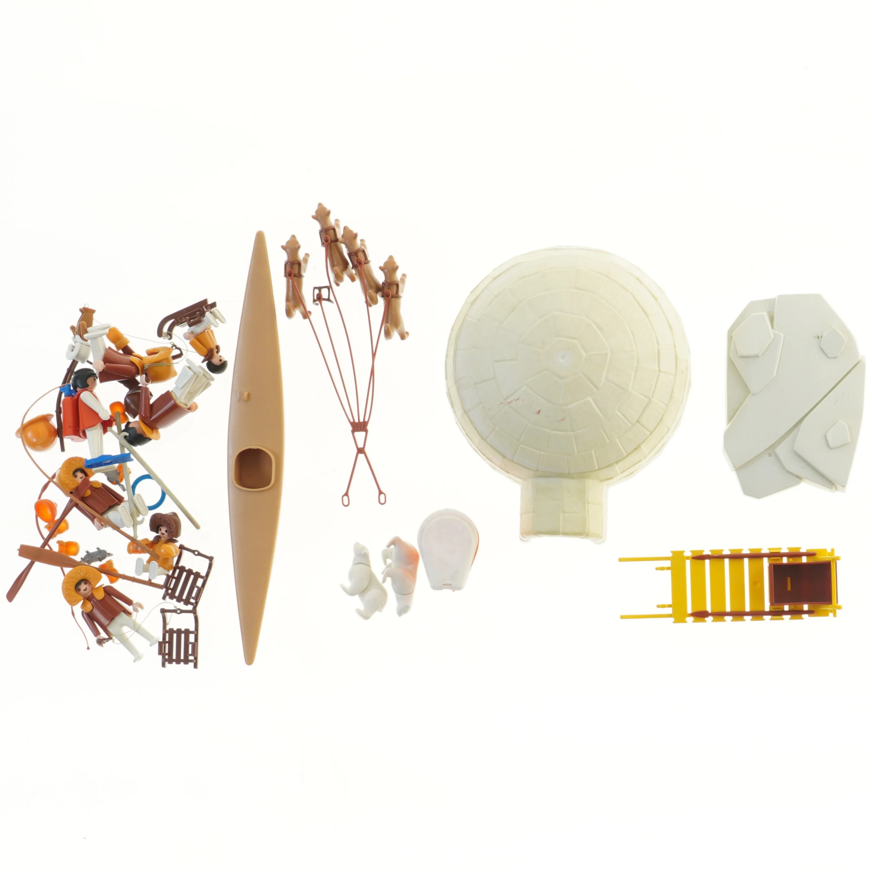 Playmobil iglo og slædesæt fra Playmobil (str. Ø 16,5 cm)