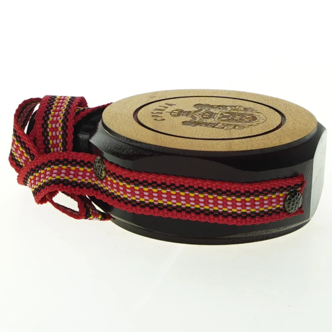 Vævet bælte med lommelærke (str. 14,5x11 cm)