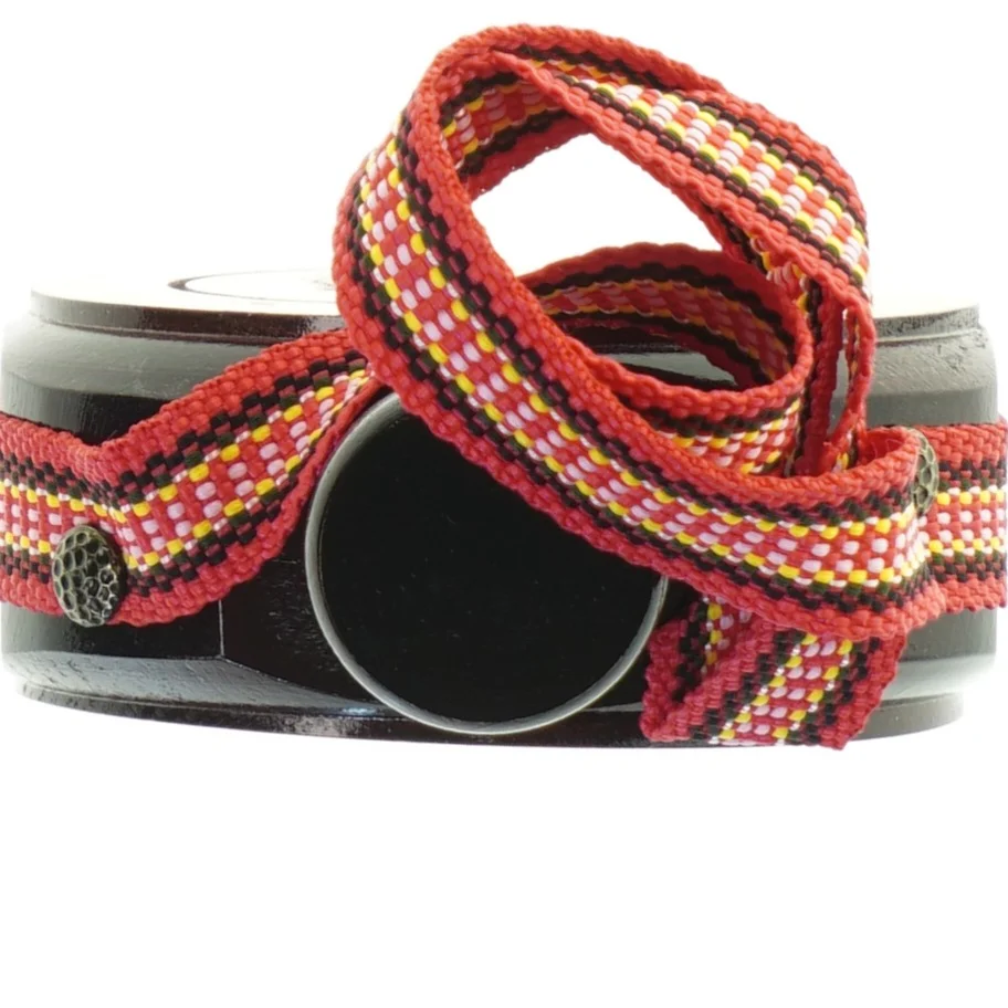 Vævet bælte med lommelærke (str. 14,5x11 cm)