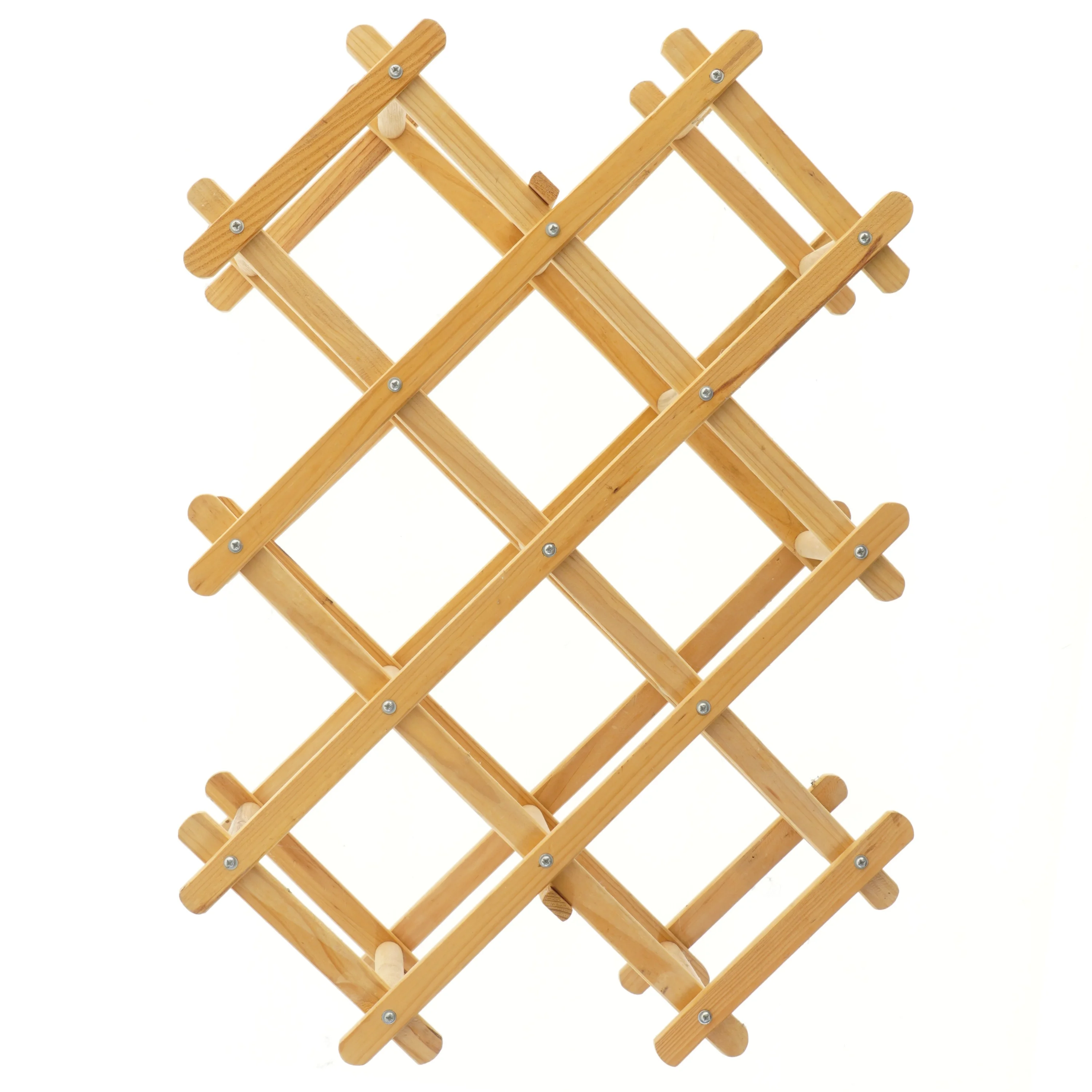 Træ foldbart vinstativ (str. 55 cm)