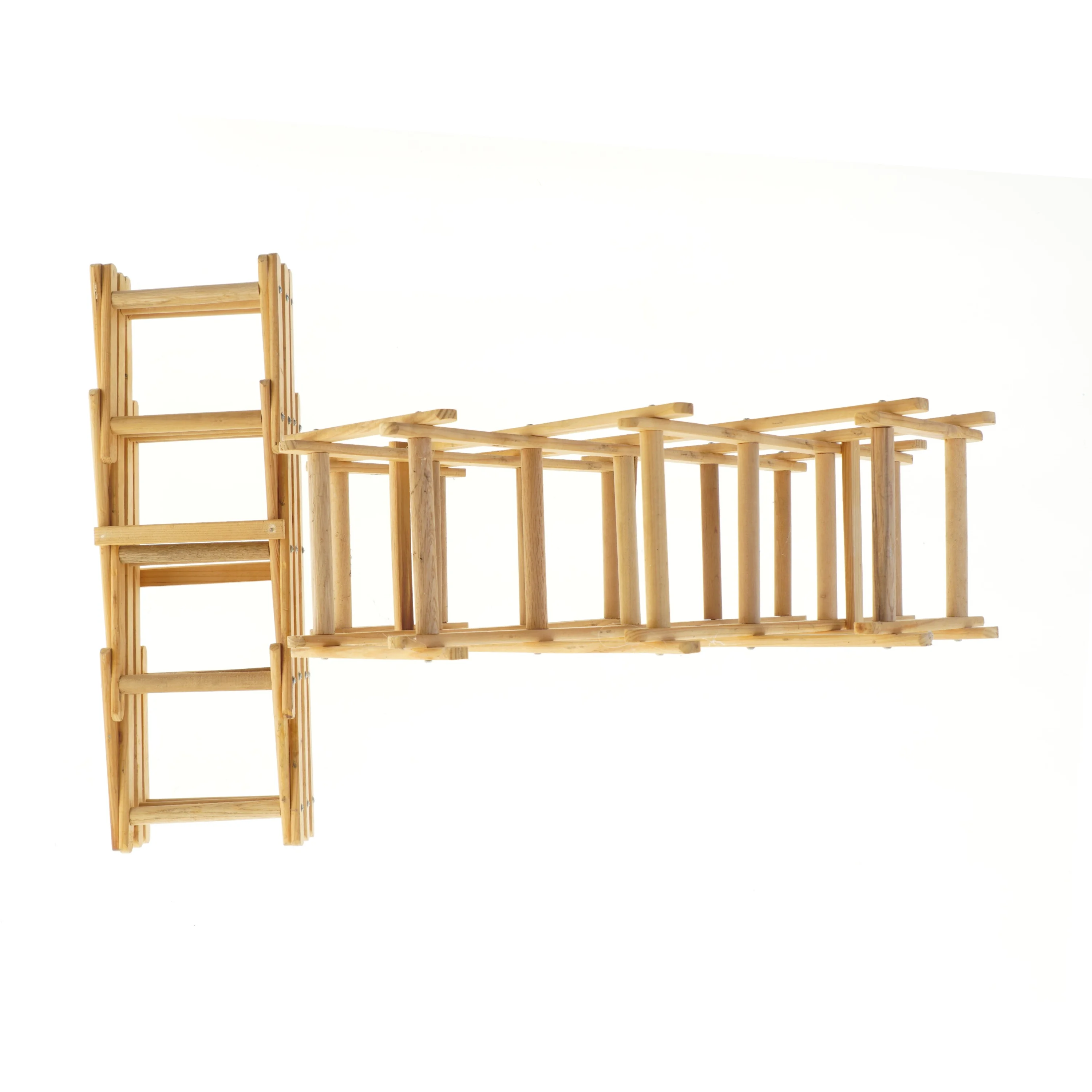 Træ foldbart vinstativ (str. 55 cm)