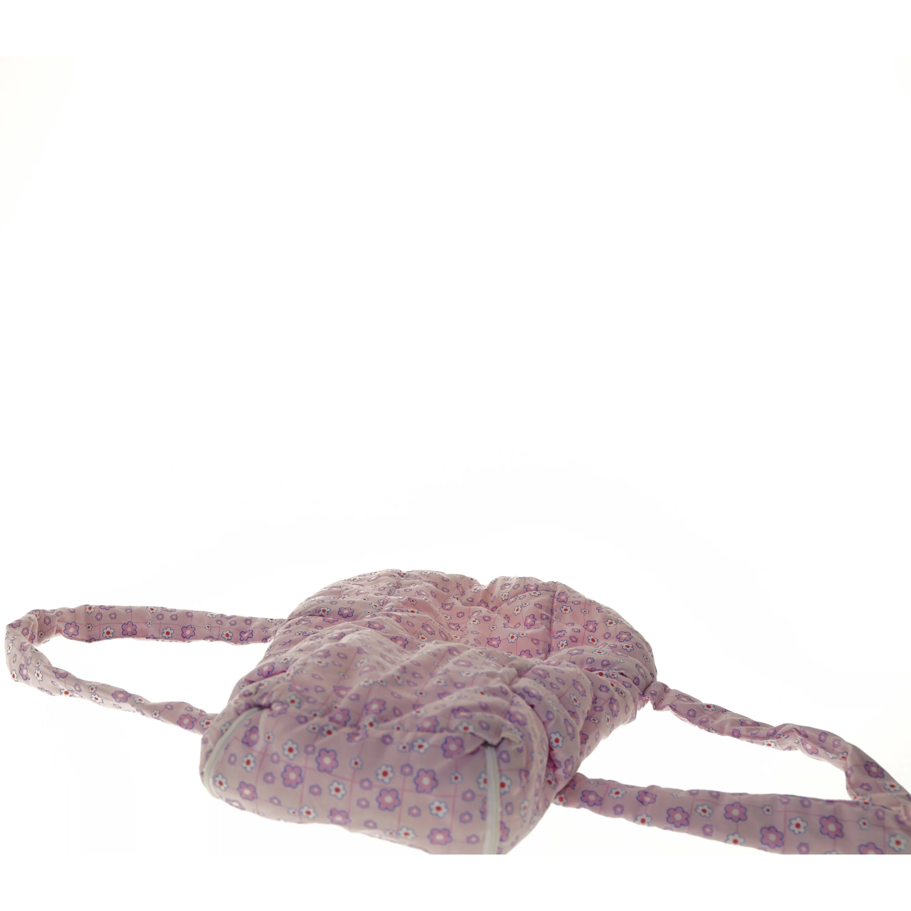 Rosa dukke bæresele med blomster fra New Born Baby (str. 55x32 cm)