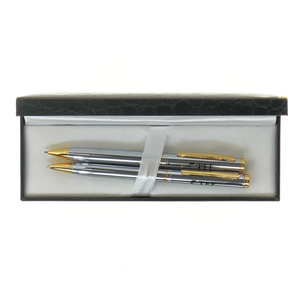 Sæt med pen og mekanisk blyant fra Steelpen (str. 18x6 cm)