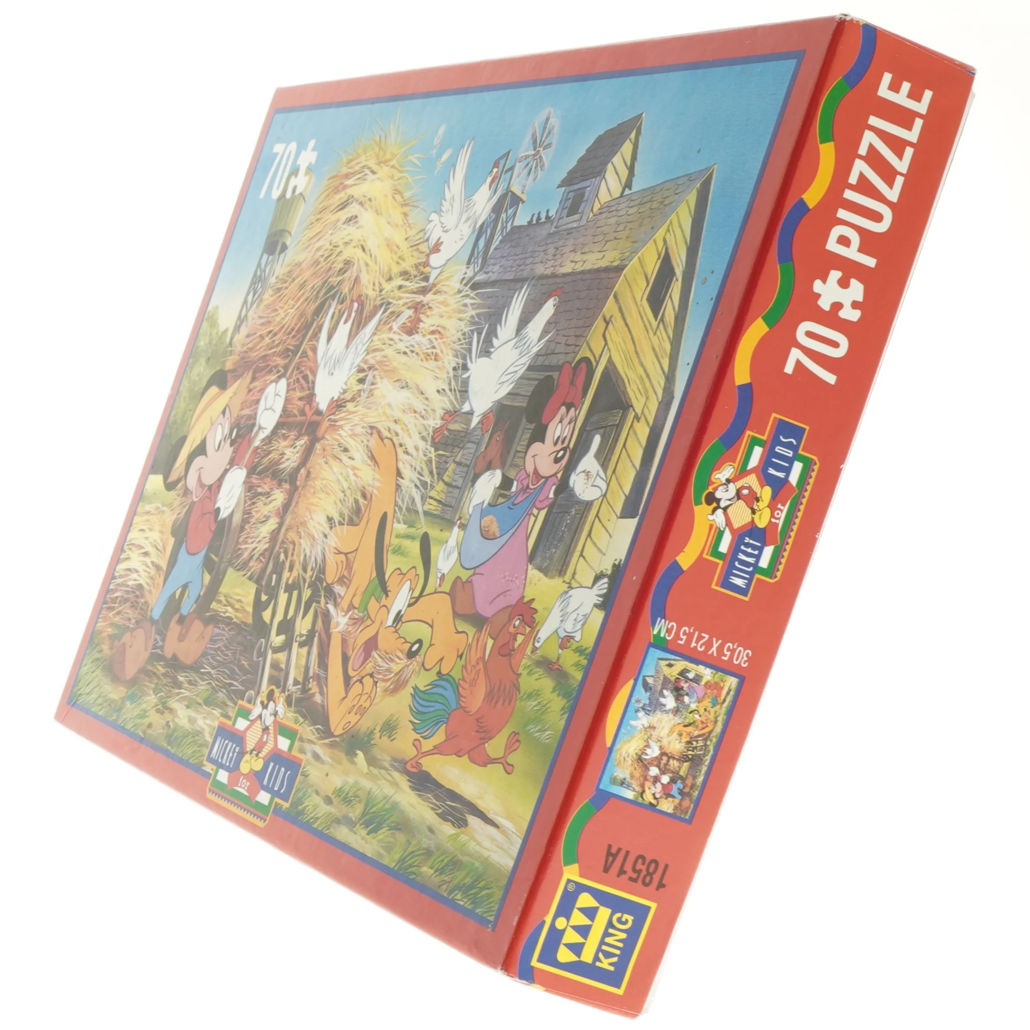 Brugt 70-brikker puslespil med Disney motiver fra Mickey For Kids (str. 23 x 32,5 cm)