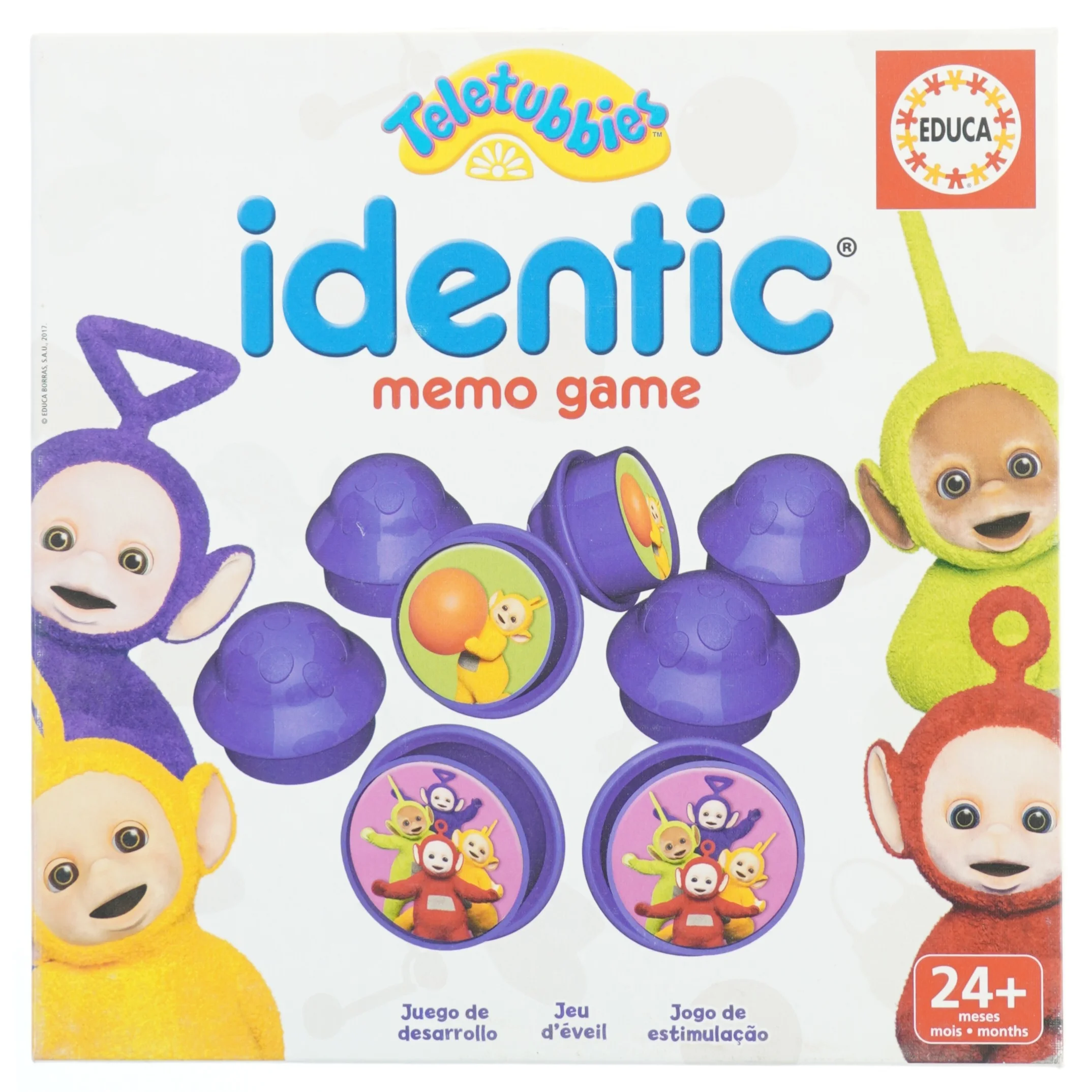 Teletubbies Identisk Hukommelsesspil fra Educa (str. 25x25 cm)