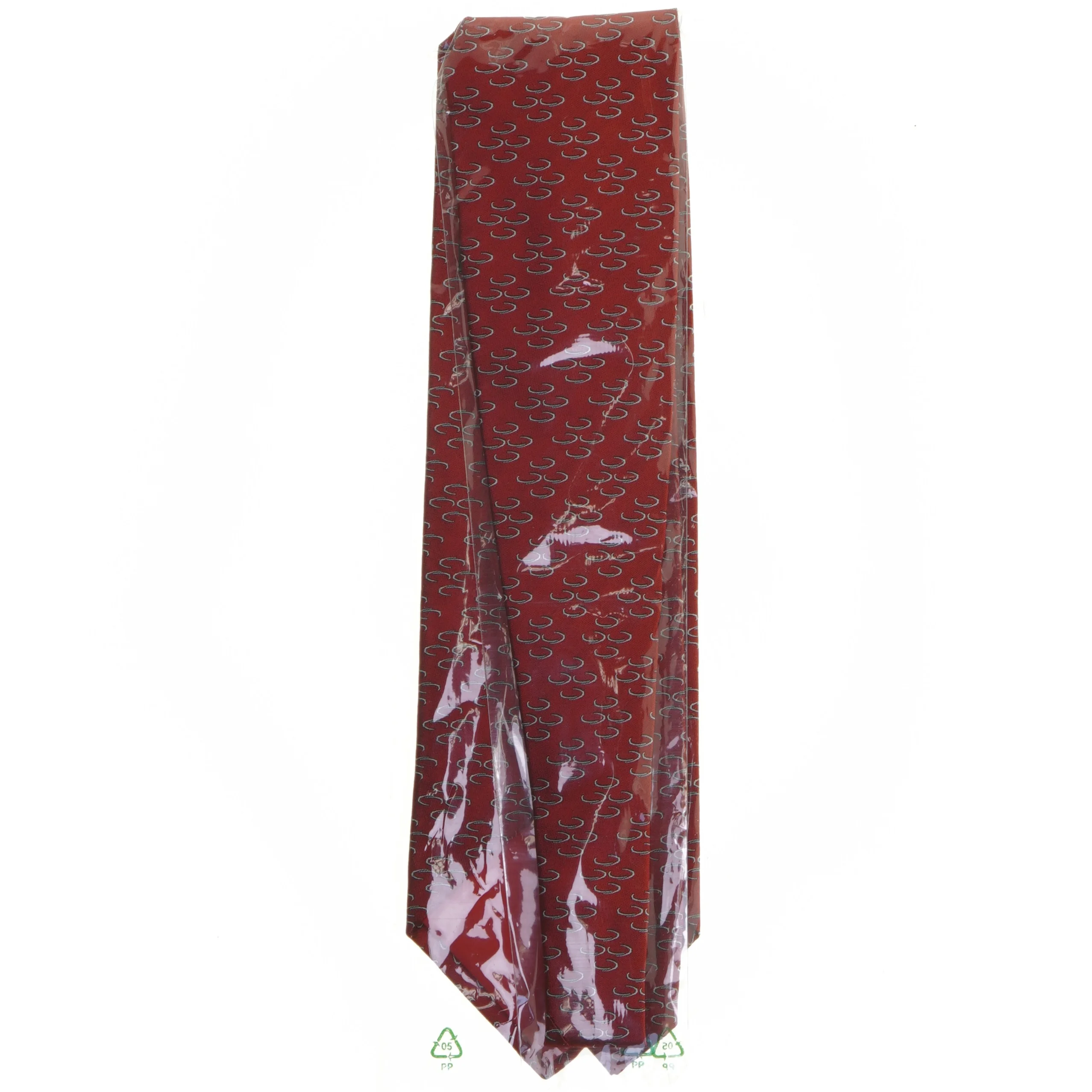Rød slips med mønster fra Adelsberger (str. 70 cm)
