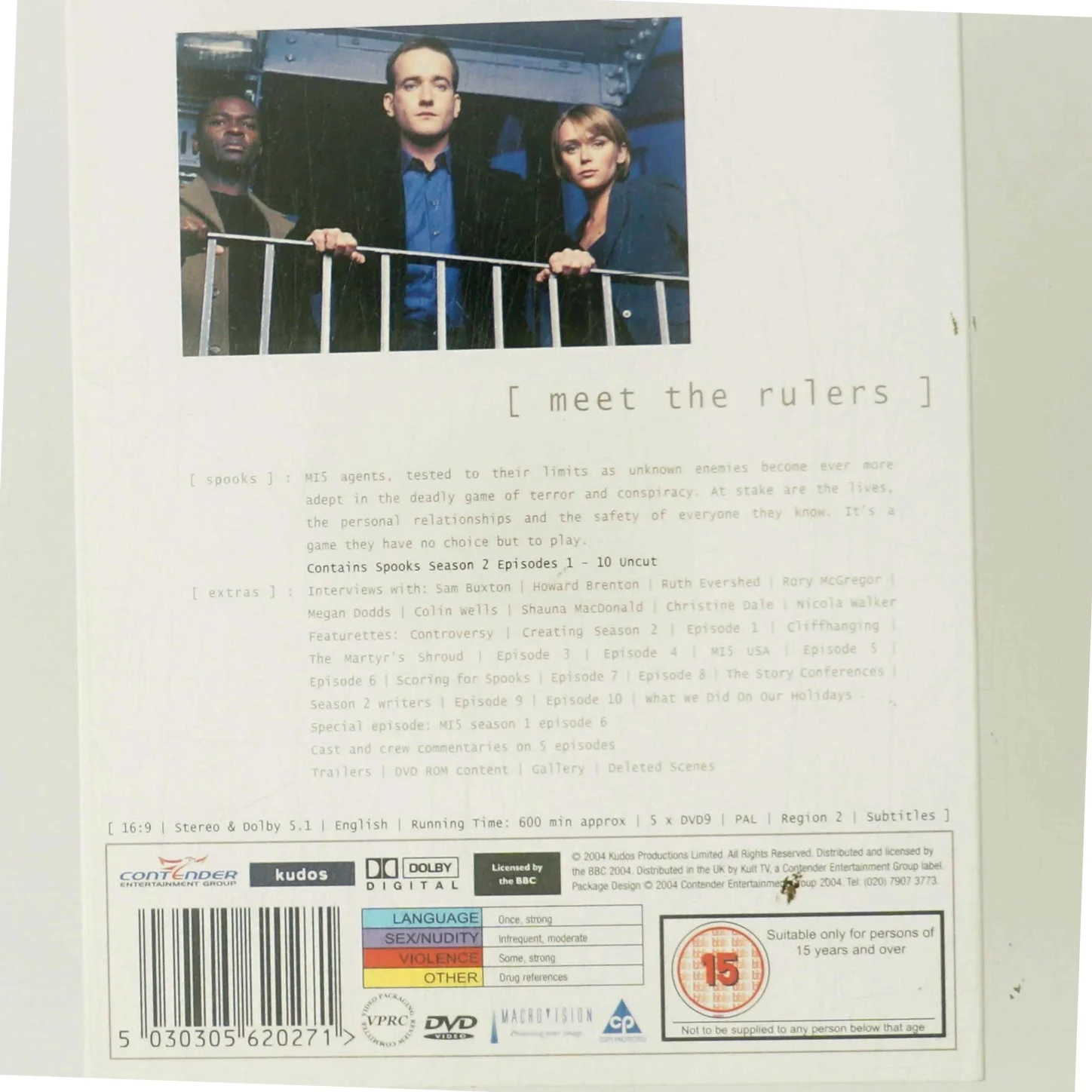 Spooks - Sesong 2 med Sam Buxton (DVD)