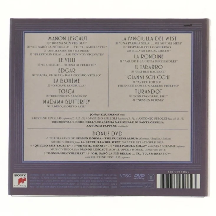 Jonas Kaufmann Nessun Dorma Deluxe Edition CD og DVD