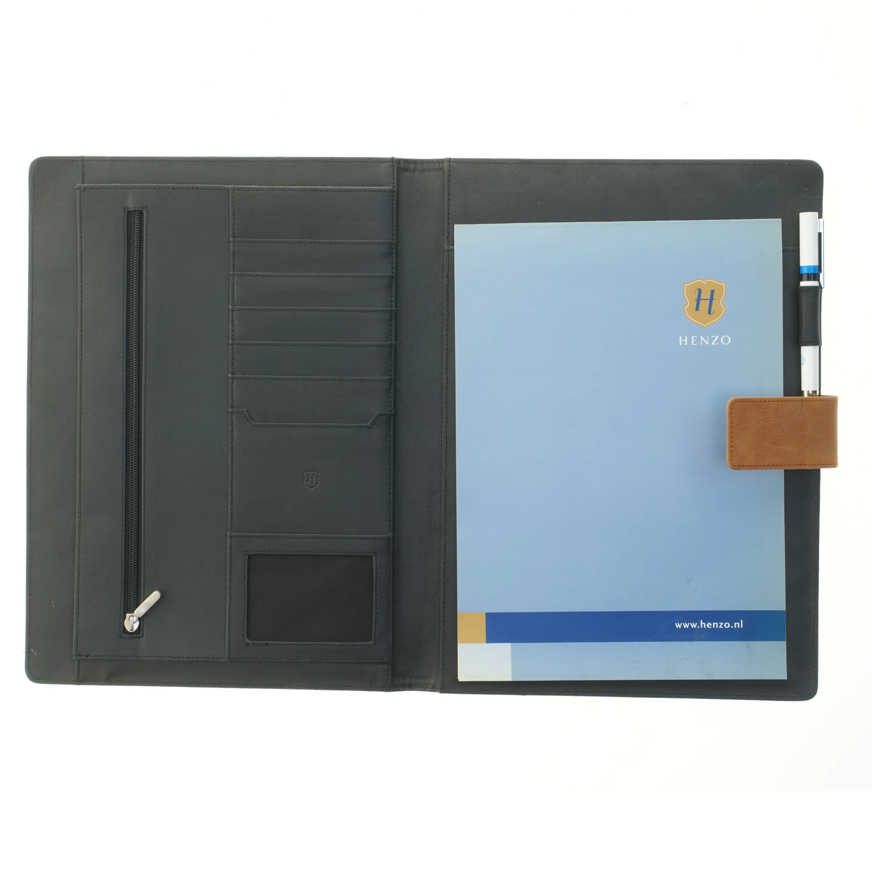 Skind dokumentmappe (str. 35x25,5 cm)