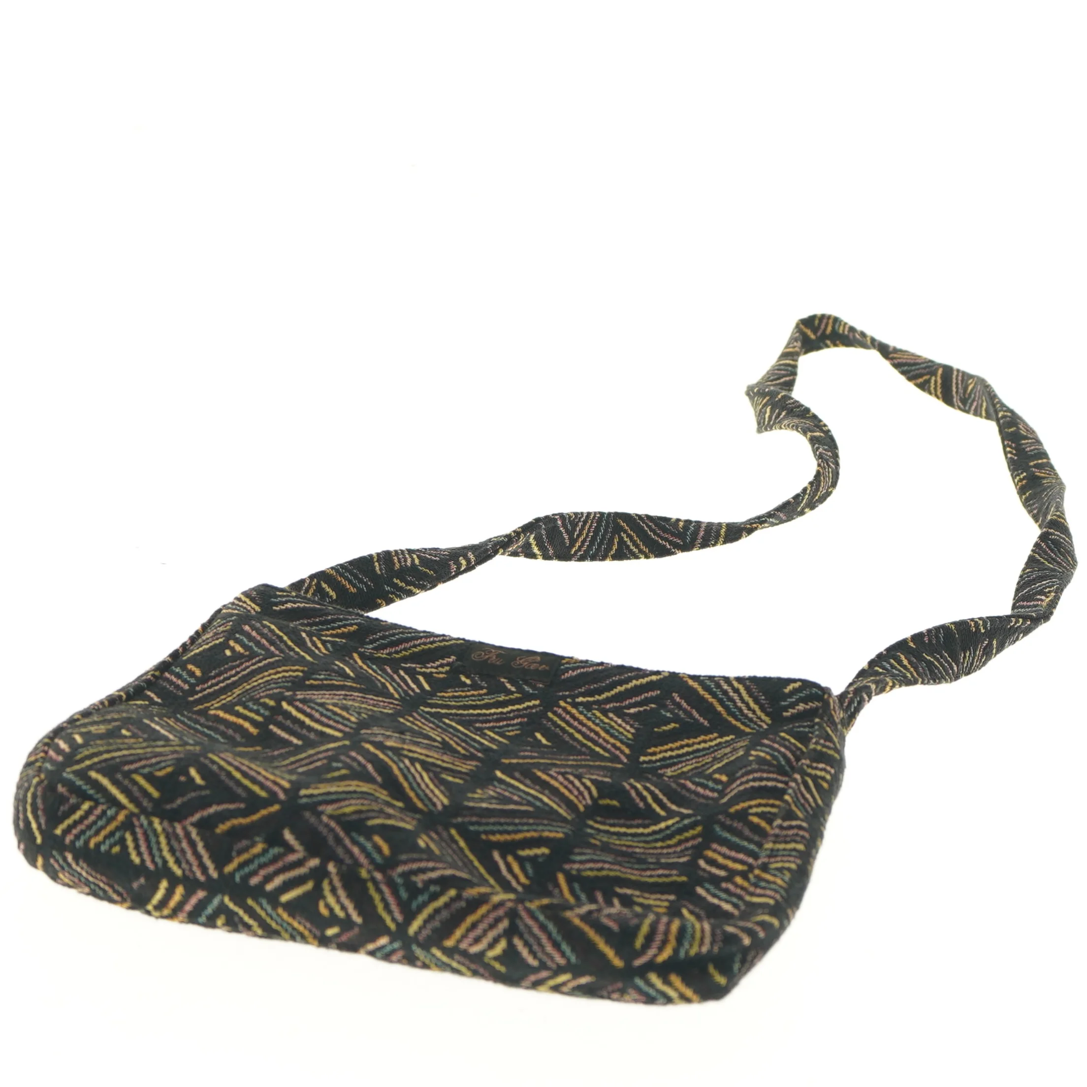 Lille skuldertaske med mønster (str. 17x23 cm)