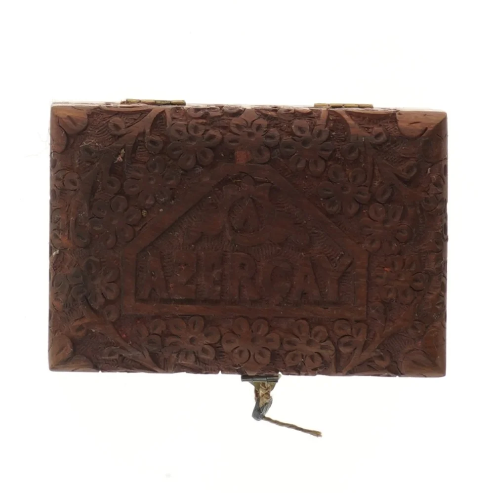 AzerCay træskåret kasse fra AzerCay (str. 15,5x10,5 cm)