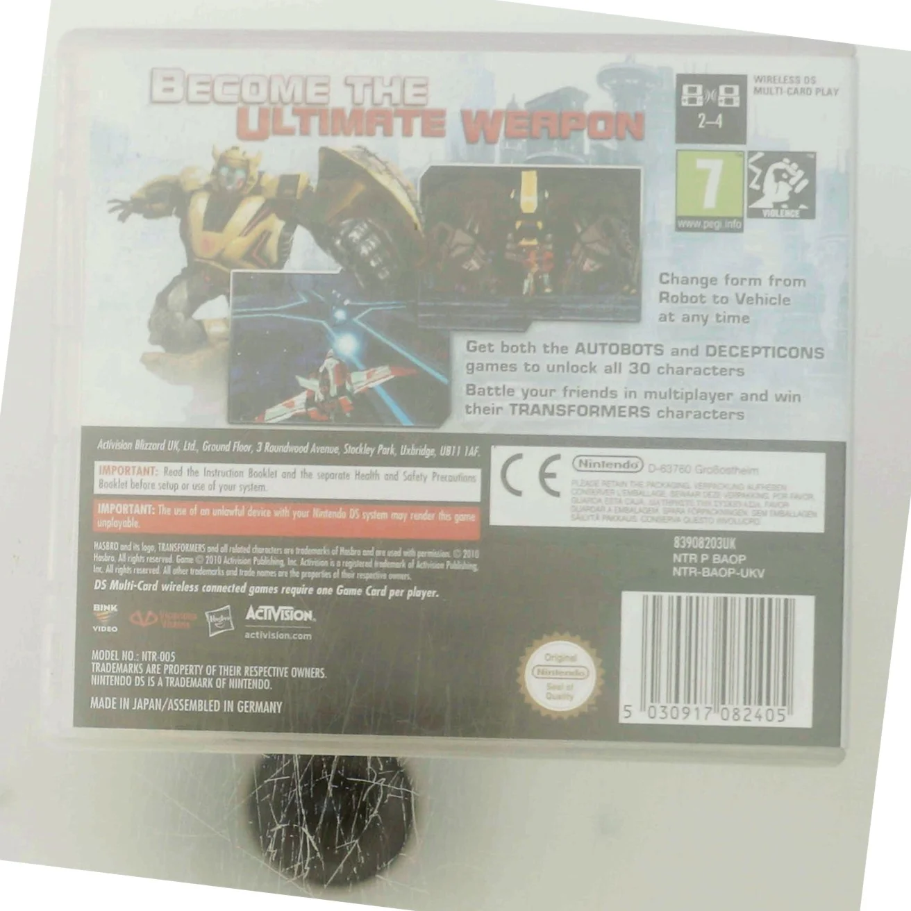 Transformers: War for Cybertron - Autobots. Nintendo DS