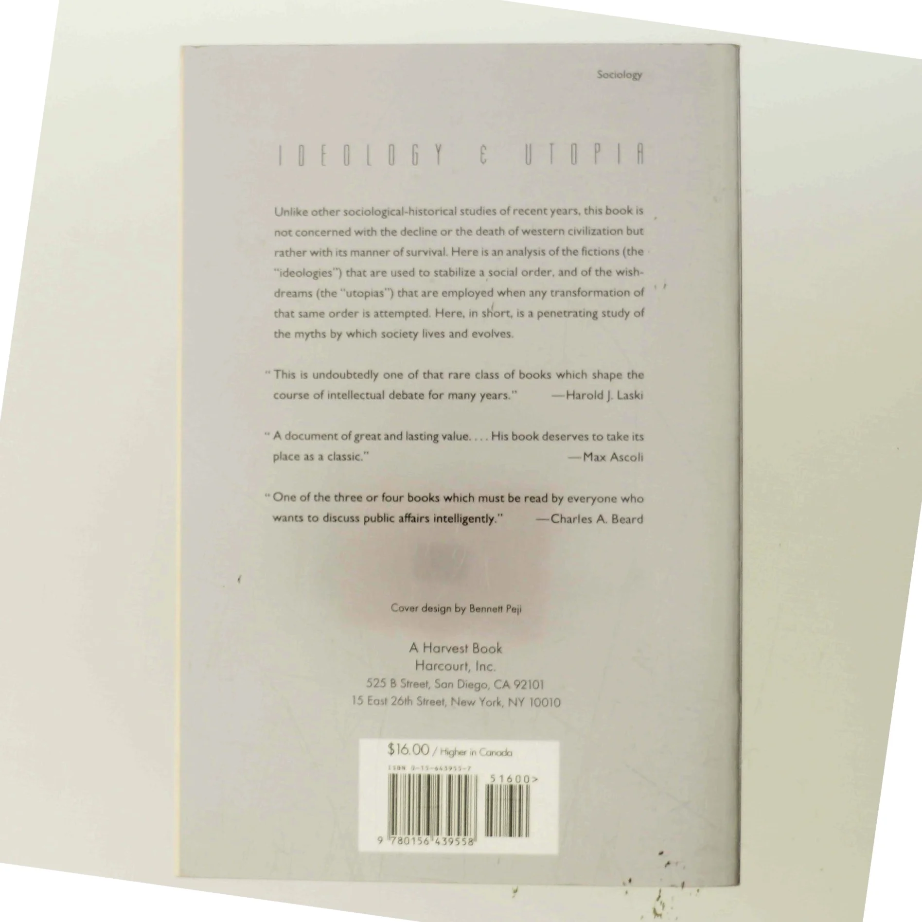 Ideology and Utopia af Karl Mannheim (Bog)