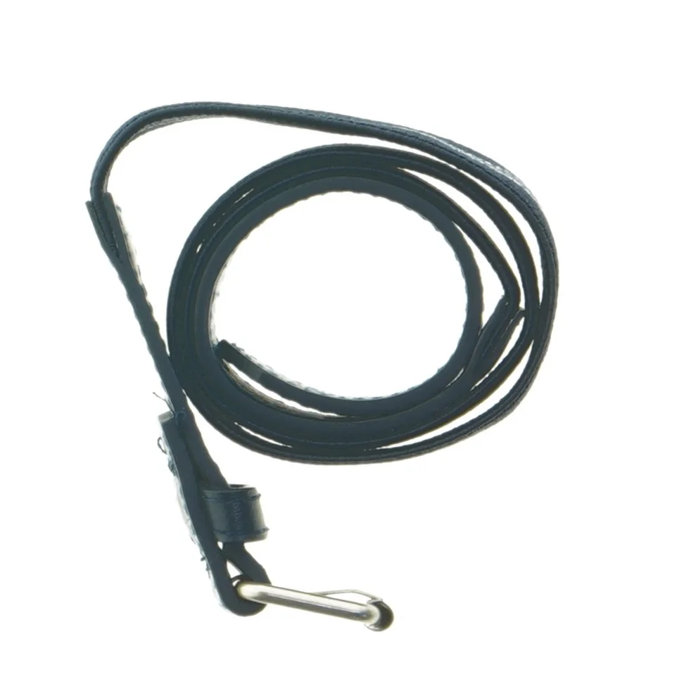 Blåt bælte med striber (str. 82 cm)