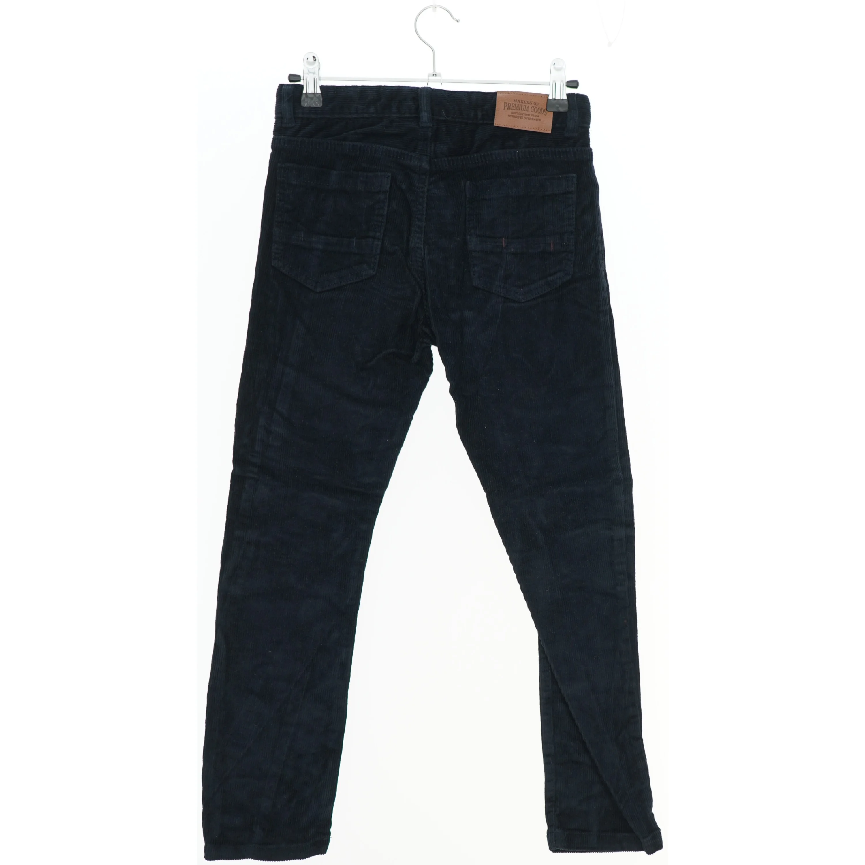 Fløjsbukser i mørkeblå farve fra Zara (str. 134)