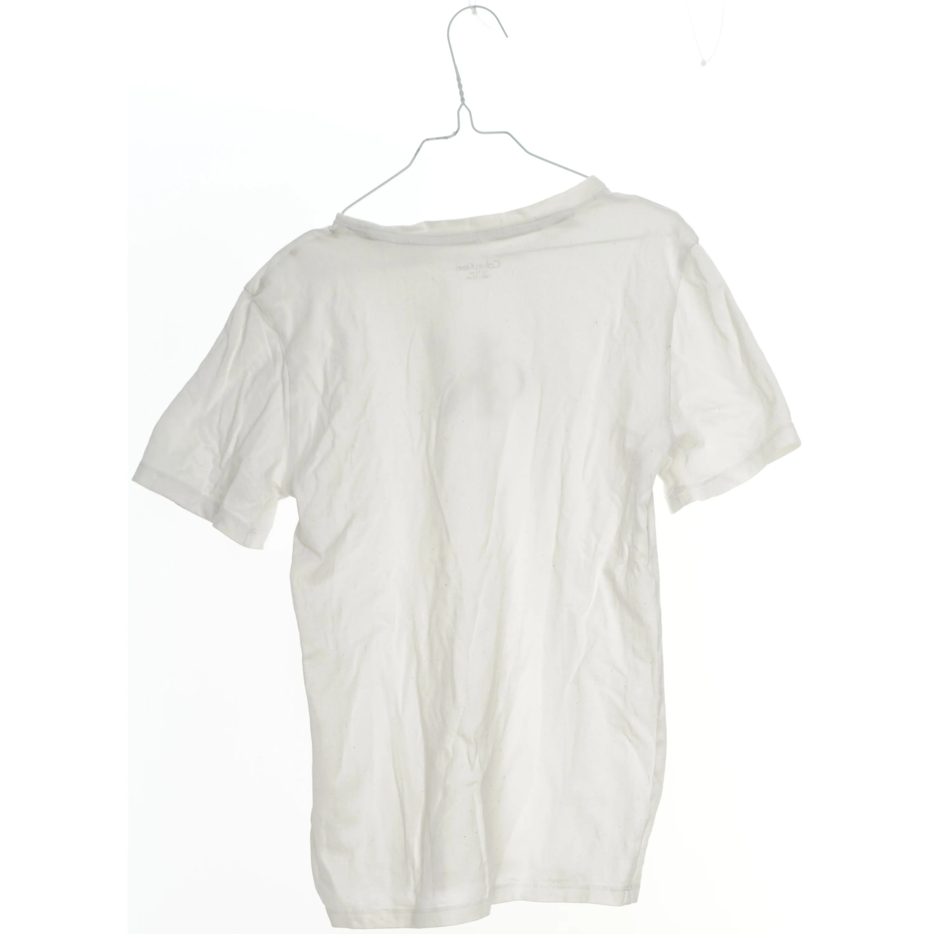 Hvid t-shirt med CK logo fra Calvin Klein (str. 140)
