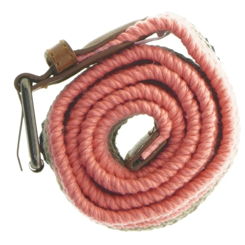 Farvet flettet bælte (str. 84 cm)