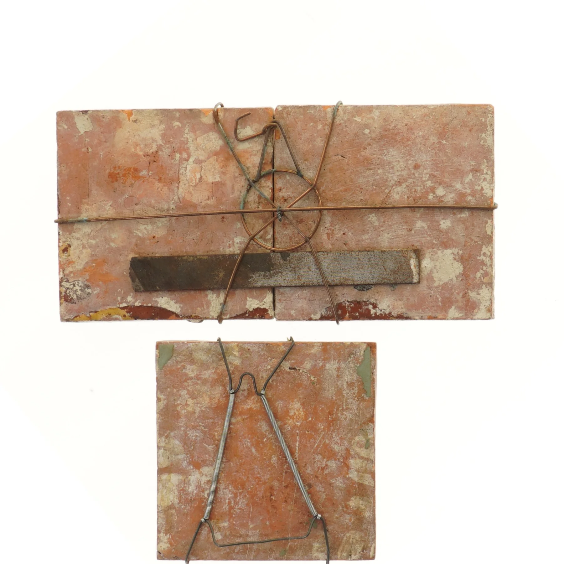 Oranje fliser med løvemotiv (str. 15,5x15,5 cm)