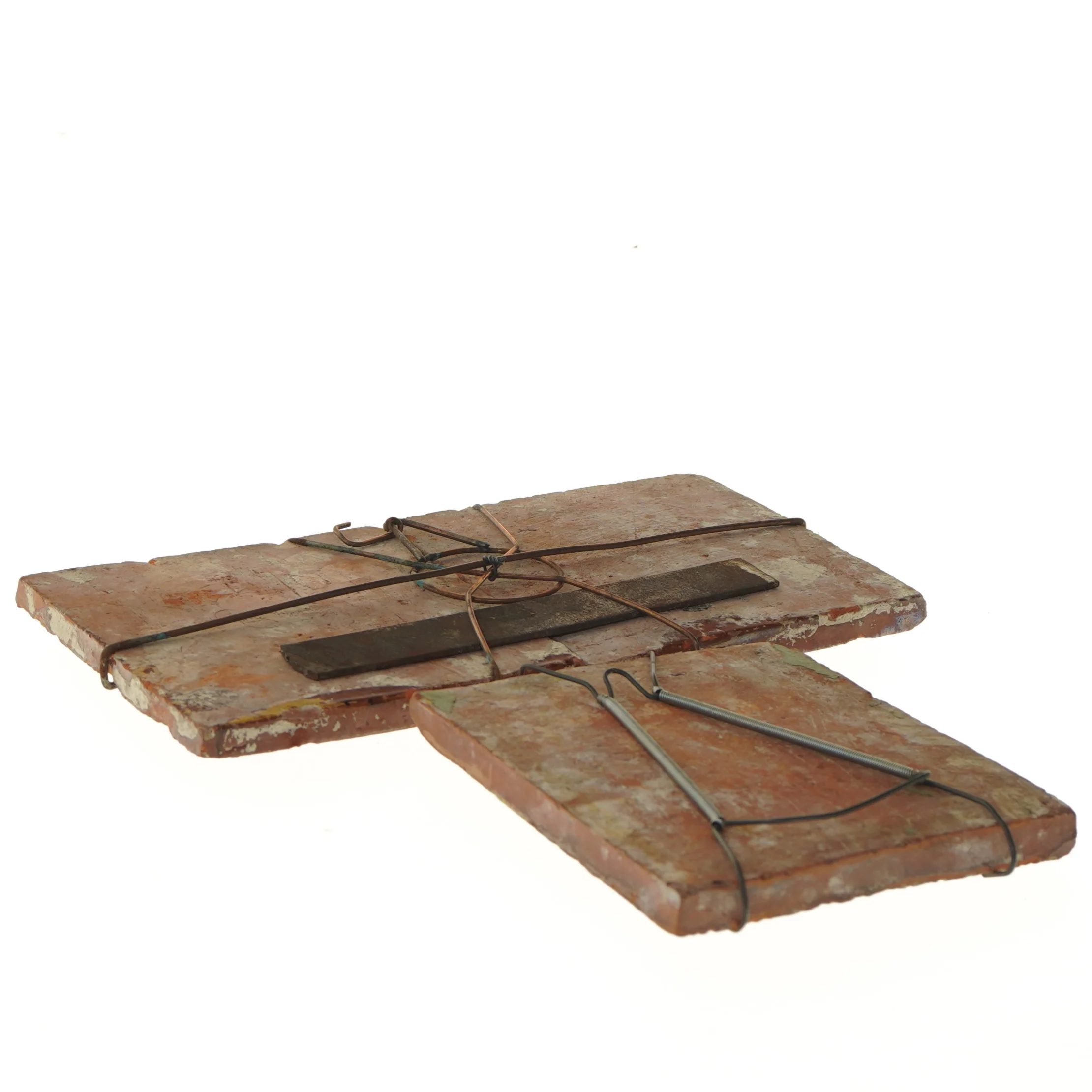 Oranje fliser med løvemotiv (str. 15,5x15,5 cm)