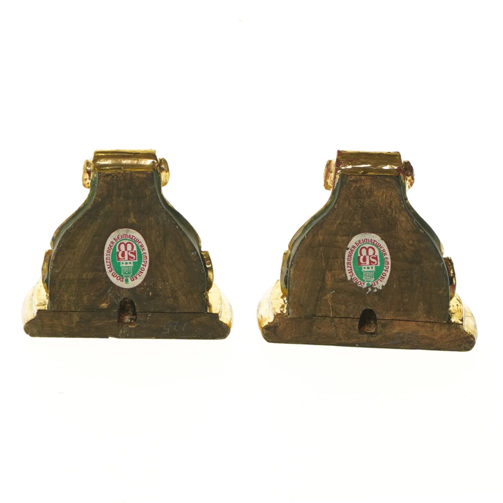 Antikke dørstoppere, 2 stk (str. 2 stk 10,5x12 cm)