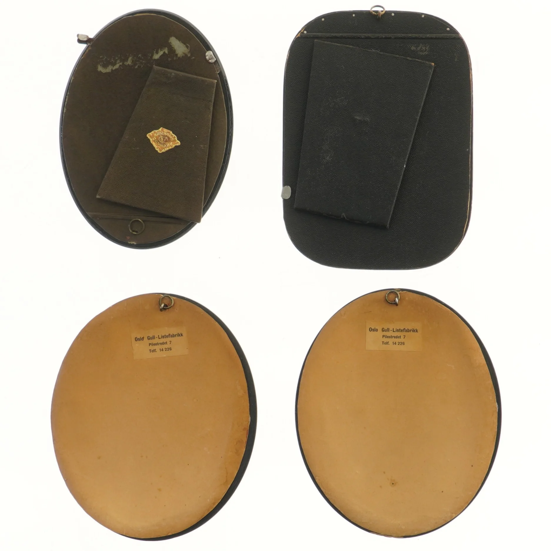 Antikke billedrammer (str. 18x15 & 18,5x13,5 & 17,5x12,5 cm)