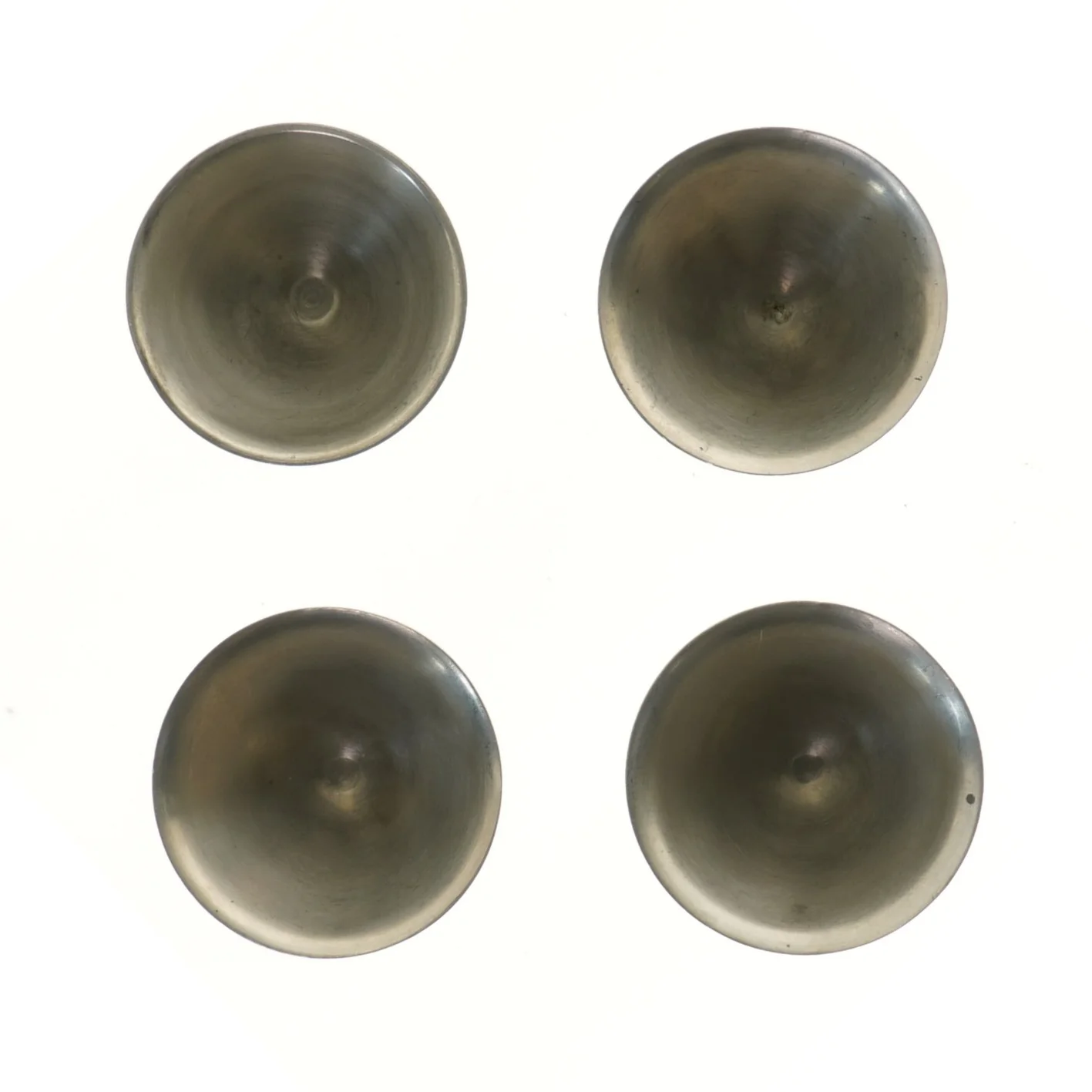 Sæt af tin dessertskåle (str. Ø 10x9 cm)