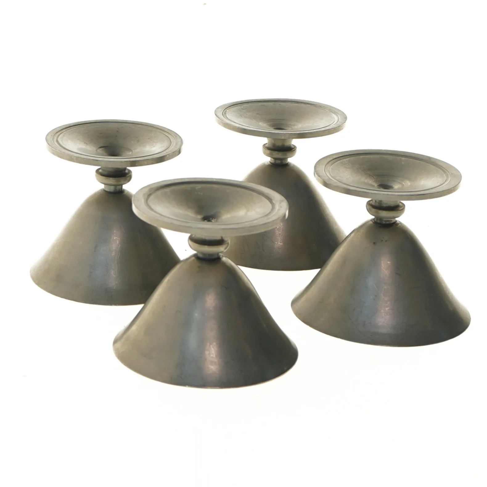 Sæt af tin dessertskåle (str. Ø 10x9 cm)