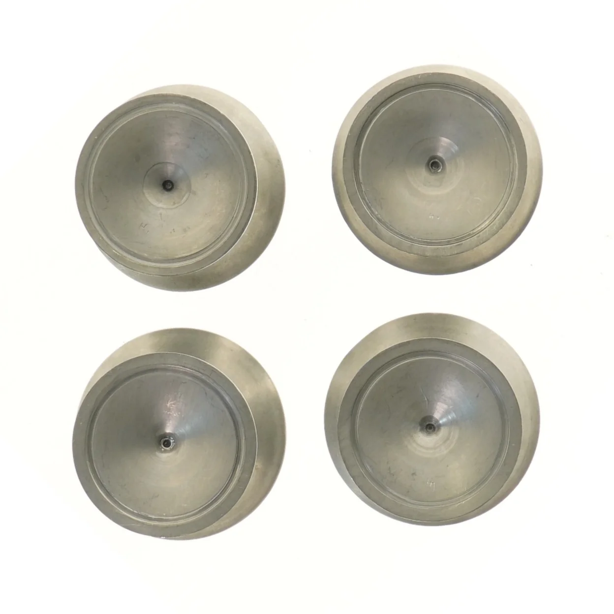 Sæt af tin dessertskåle (str. Ø 10x9 cm)