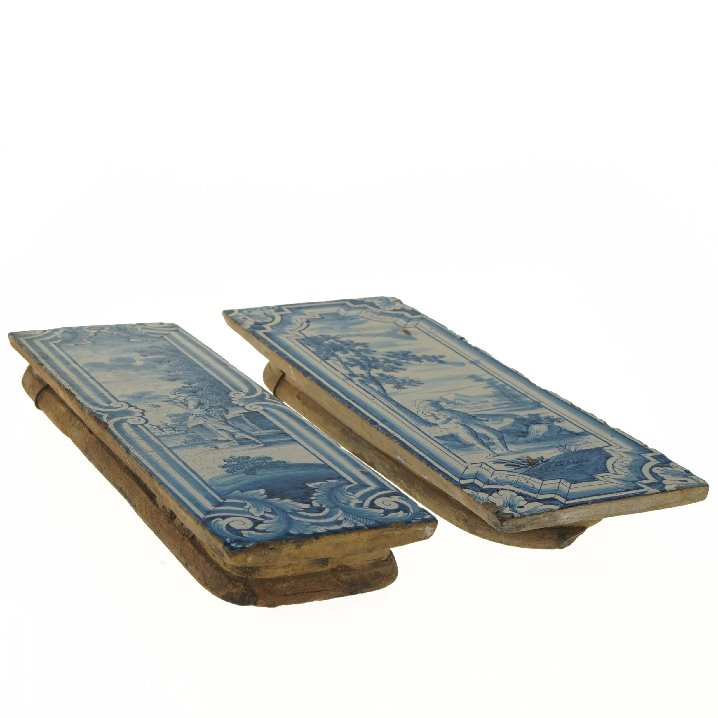 Antik dekorative keramiske fliser (str. 14x34 cm)