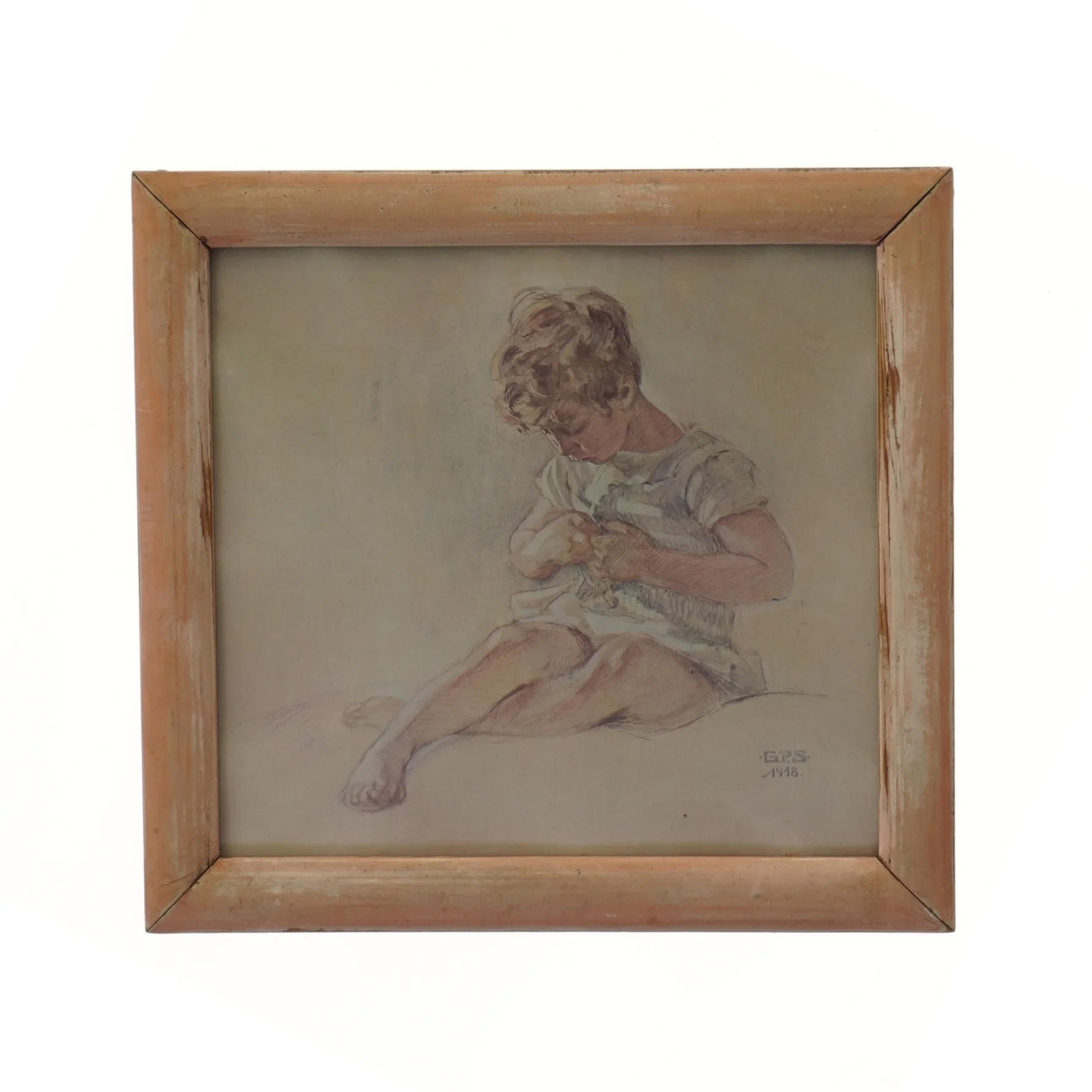 Billede i tr&aelig;ramme (str. 29x27 cm)