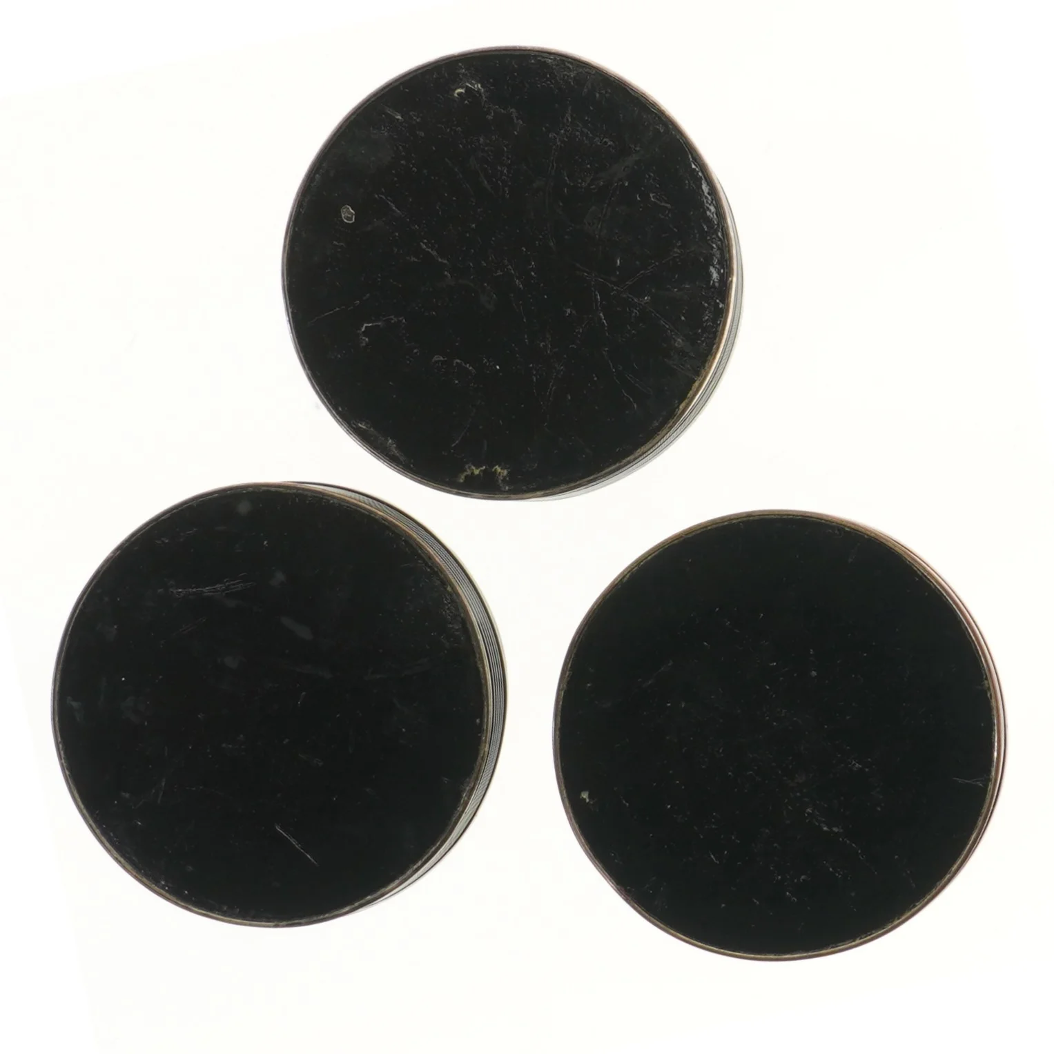 Sæt af 3 sorte flaskebakker (str. 3 stk Ø 13,5 cm)