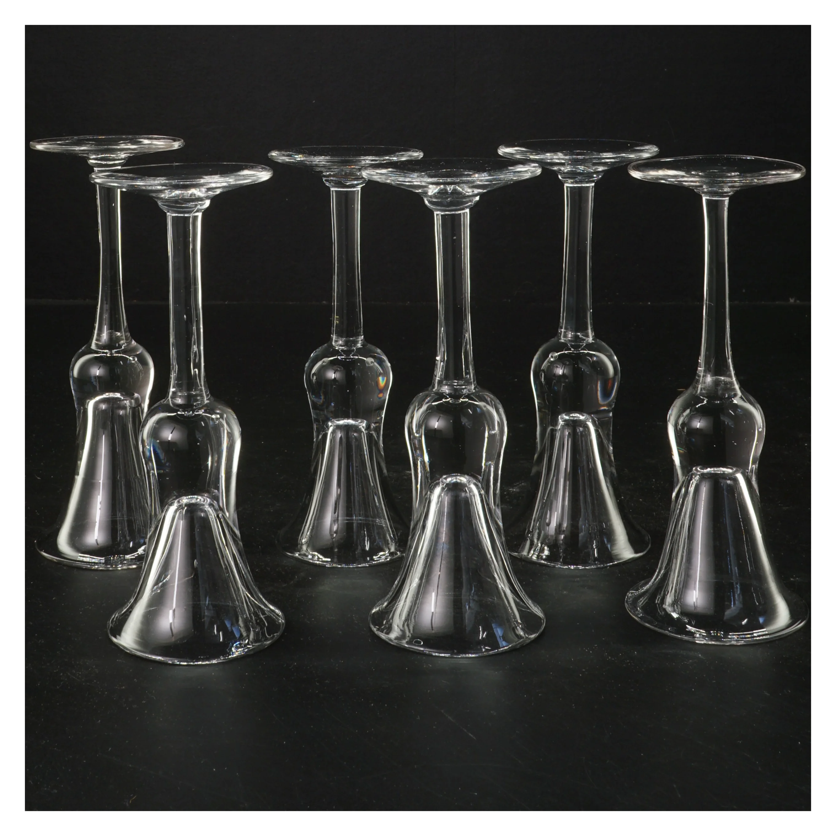 Sæt med snapseglas (str. Ø 5x14,5 cm)