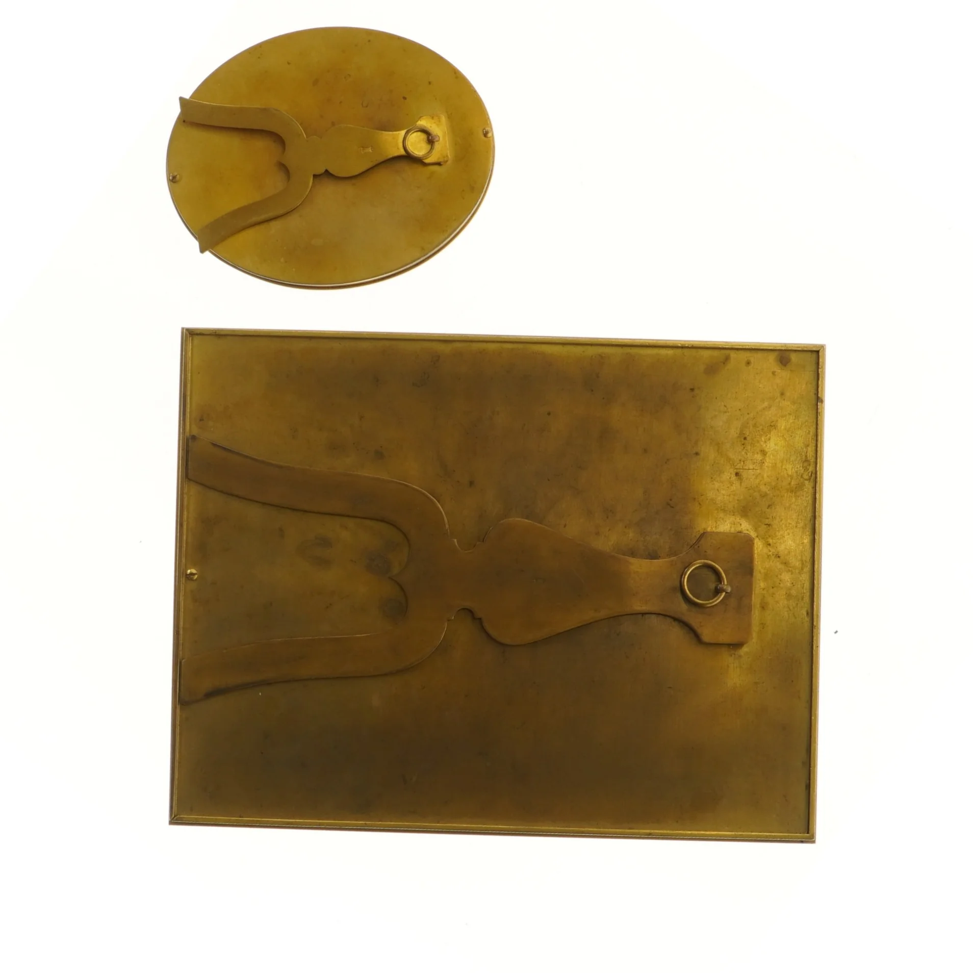 Gamle billedrammer med stander (str. 21x27 cm)