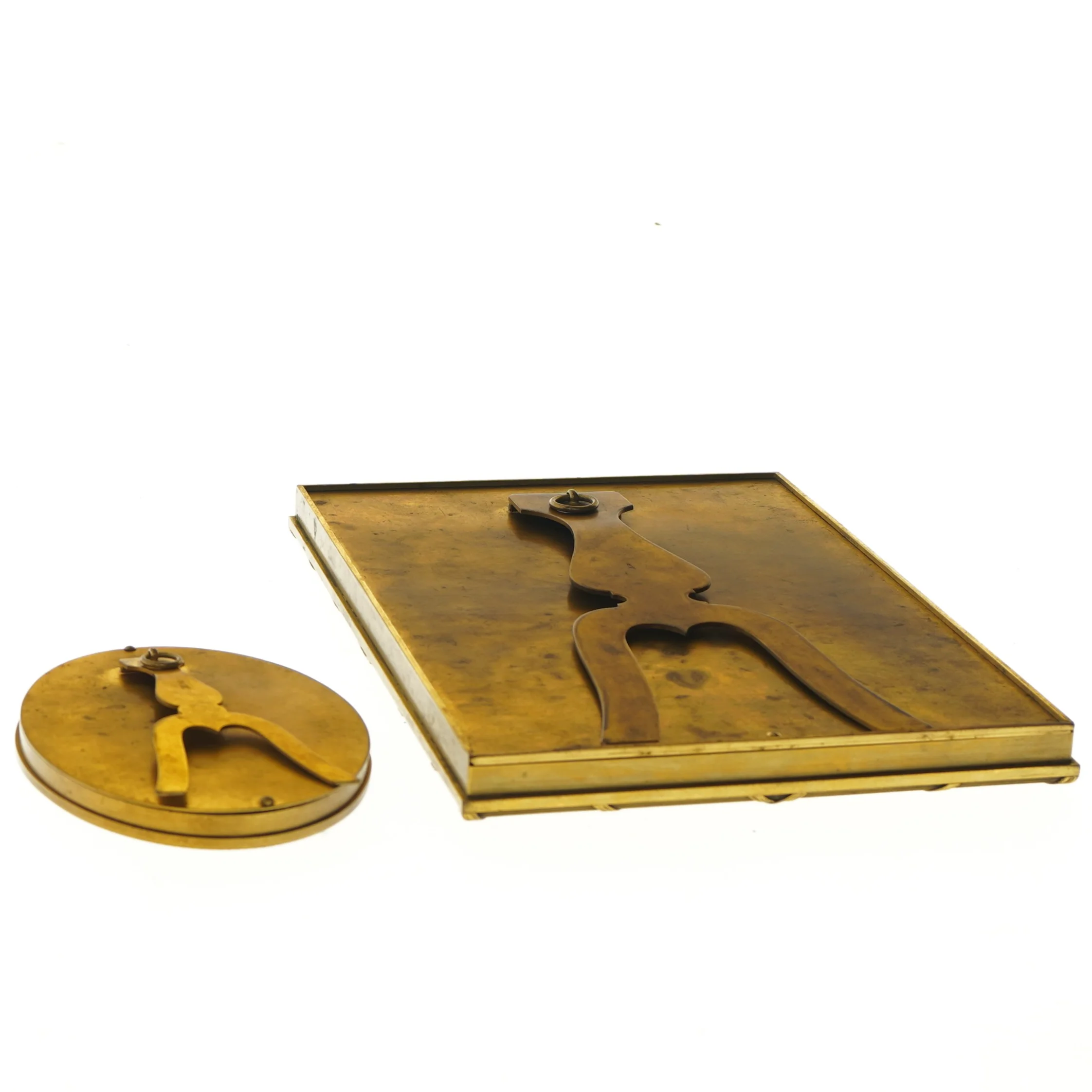 Gamle billedrammer med stander (str. 21x27 cm)