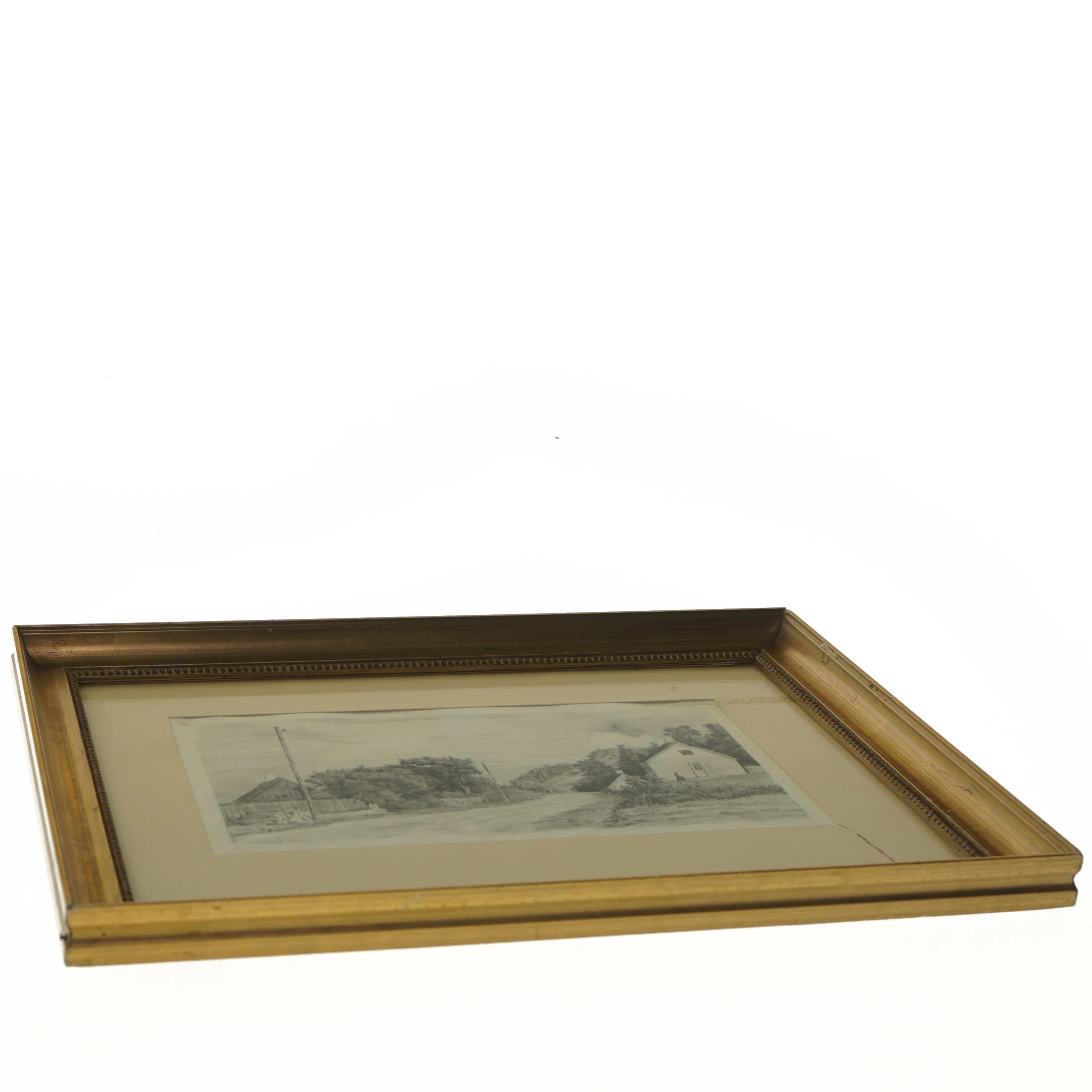 Indrammet radering Carl Bloch (str. 42x30 cm)