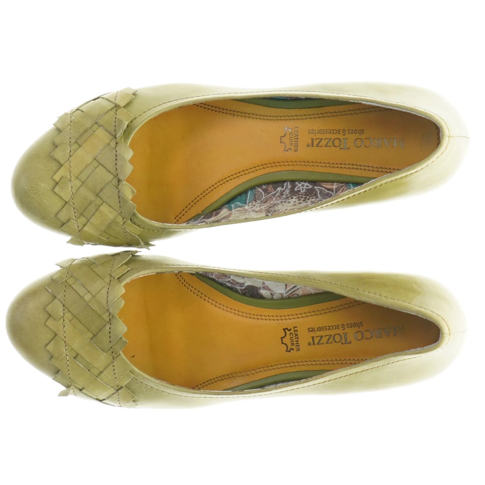 Grønne pumps fra Marco Tozzi (str. 39)