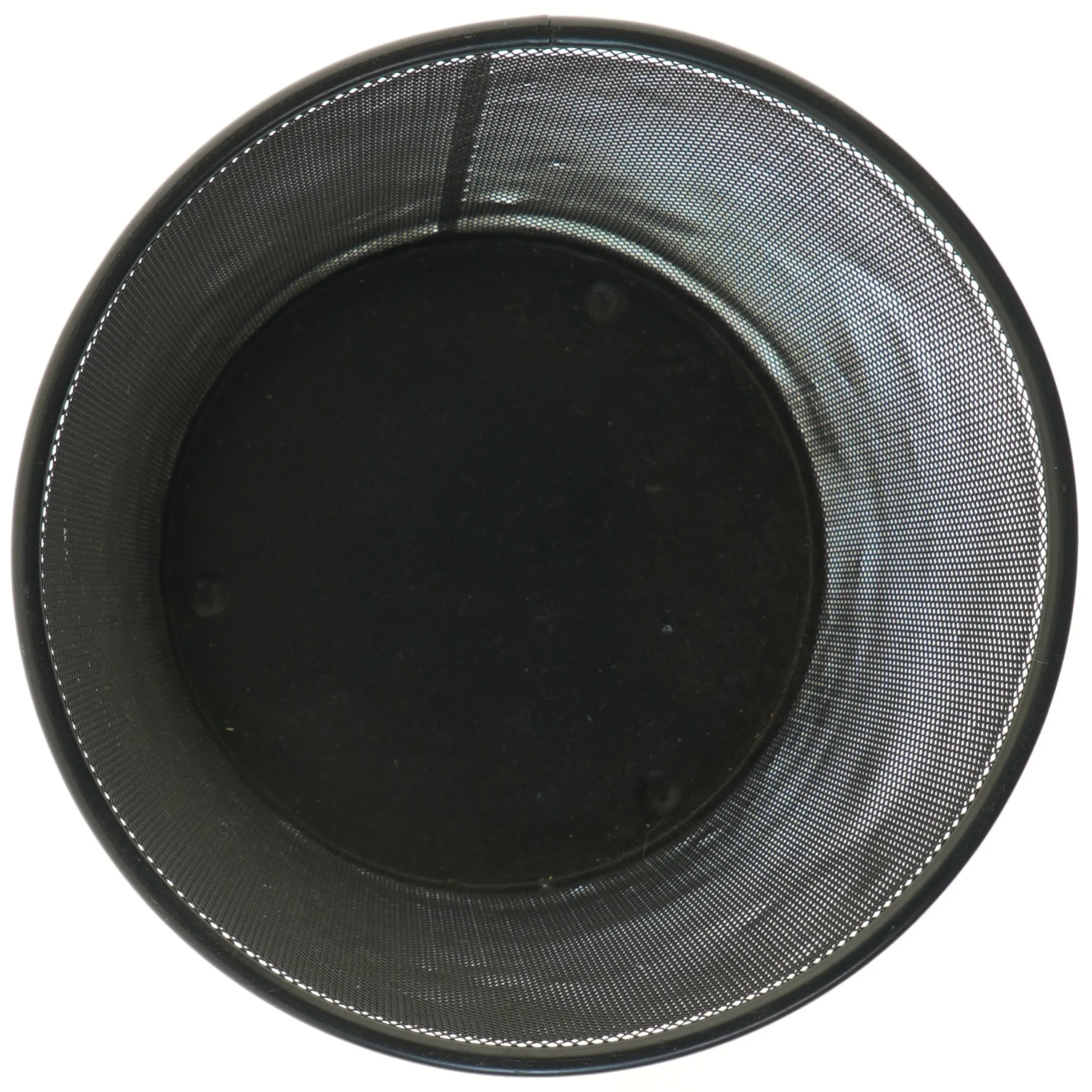 Affaldsspand i sort metalnet (str. Ø 29,5 cm længde 35 cm)