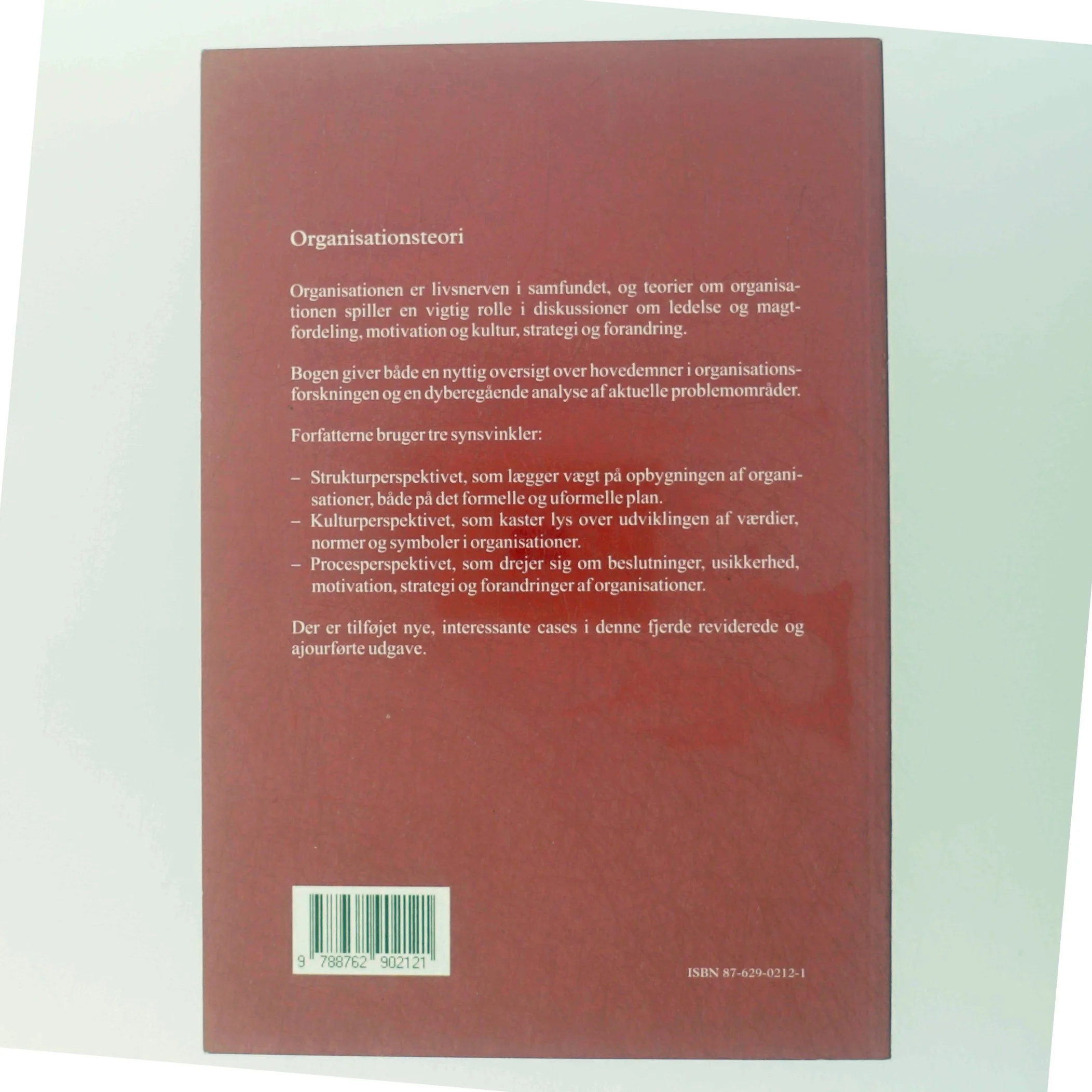 Organisationsteori : struktur, kultur, processer (Bog)