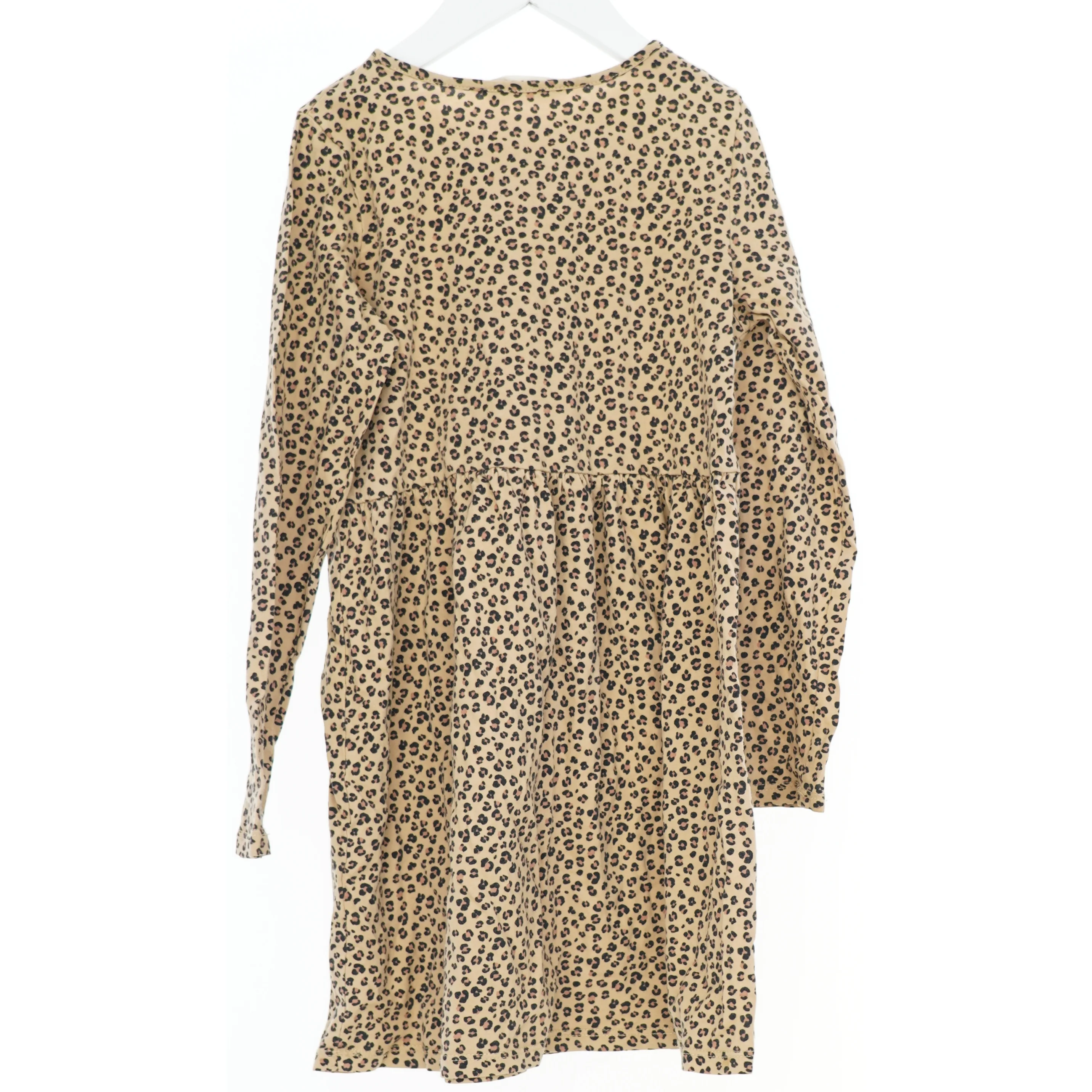 Langærmet leopard mønstret kjole fra H&M (str. 128)